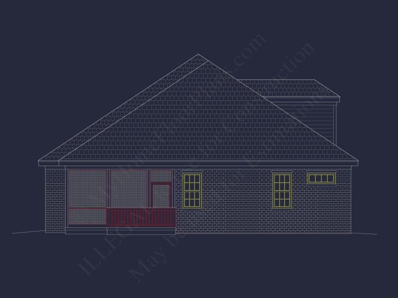 Beautiful house Blueprint: Floor Plan & CAD Architectural Designs