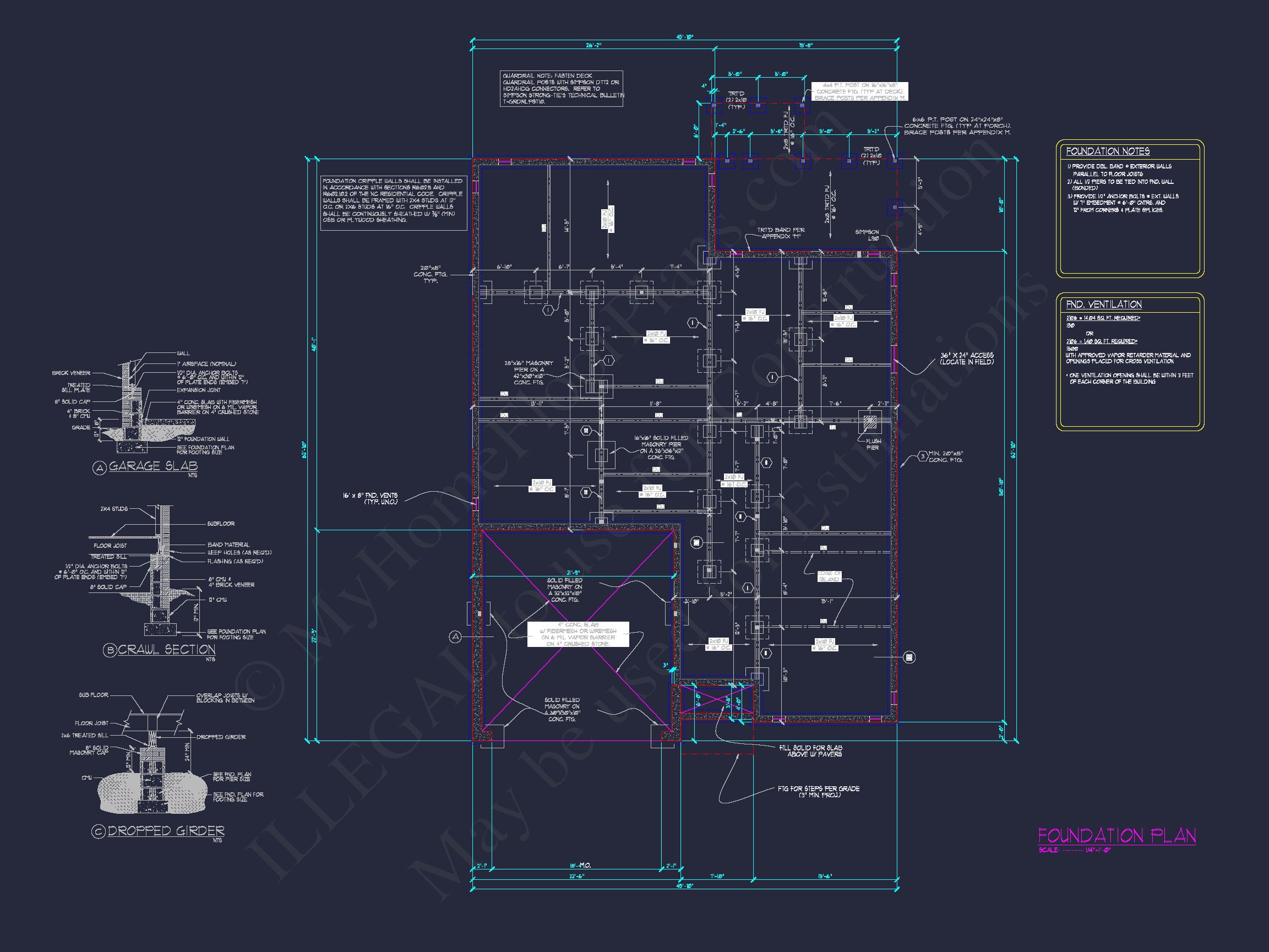 Beautiful house Blueprint: Floor Plan & CAD Architectural Designs