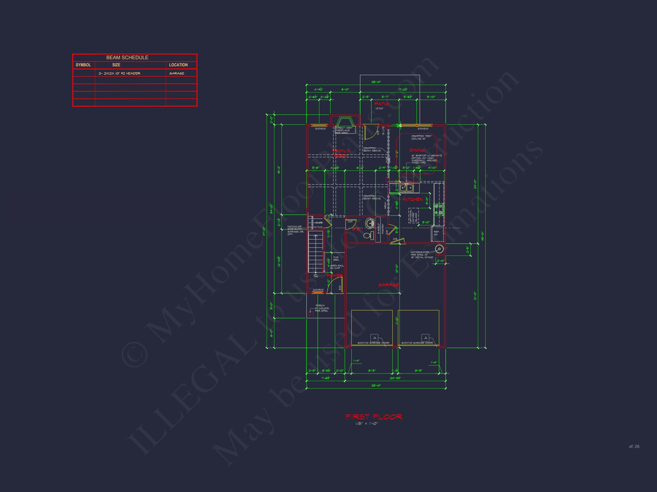Beautiful house Plan with 2-Story CAD Designs and Open Floor Plans