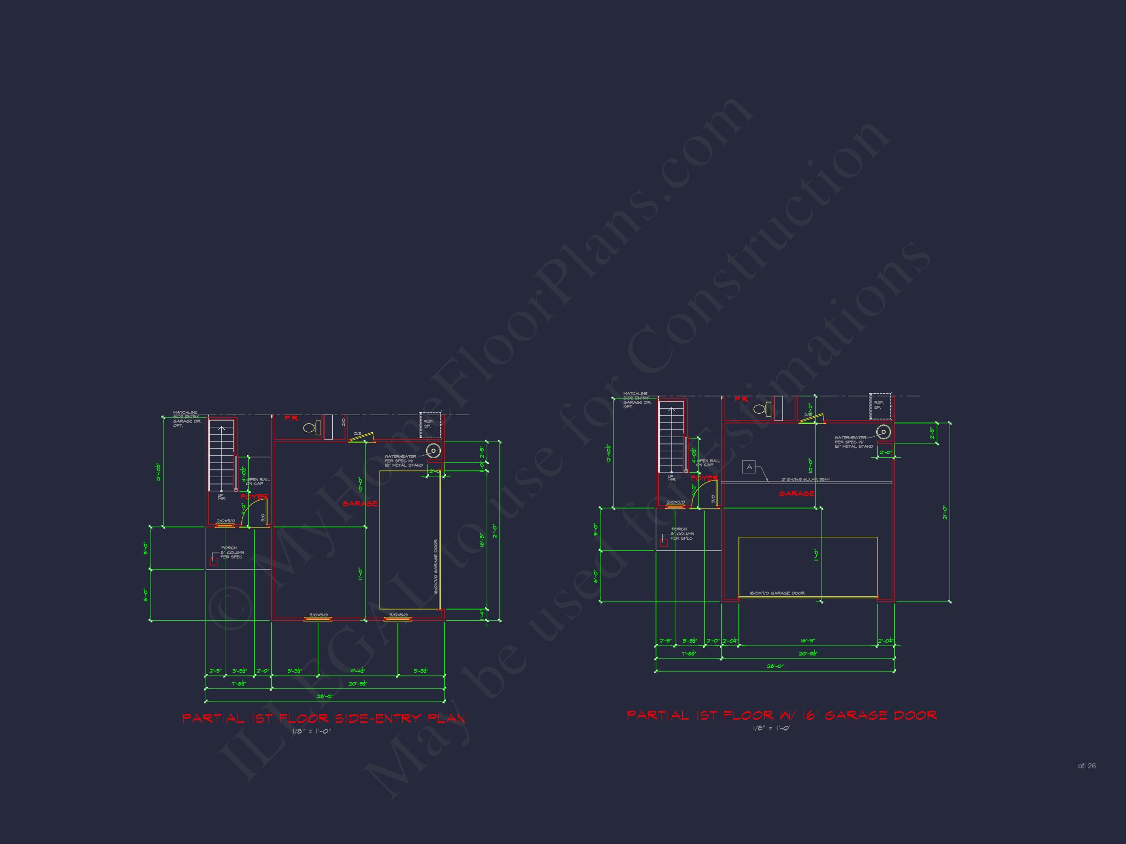 Beautiful house Plan with 2-Story CAD Designs and Open Floor Plans