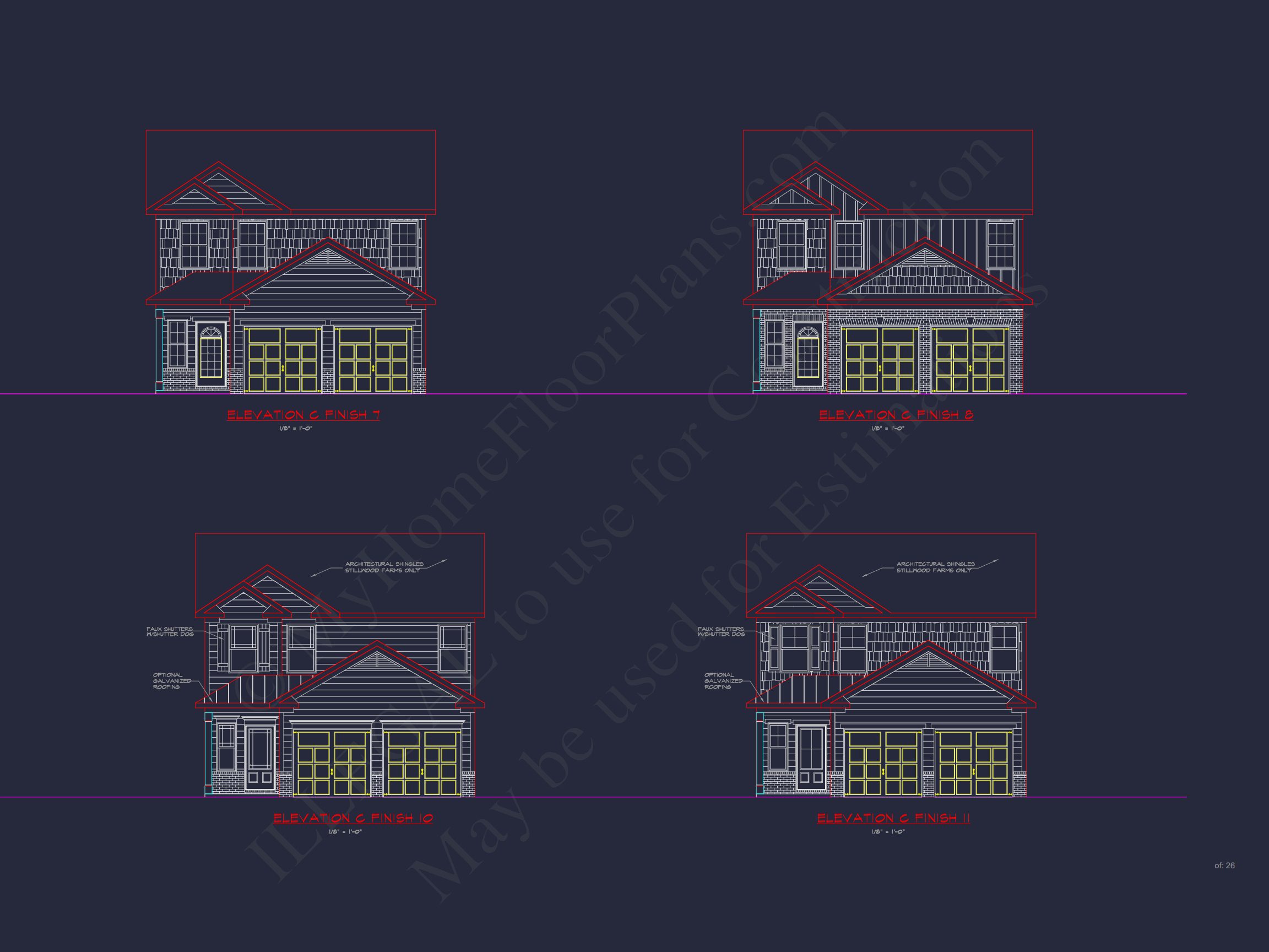 Beautiful house Plan with 2-Story CAD Designs and Open Floor Plans