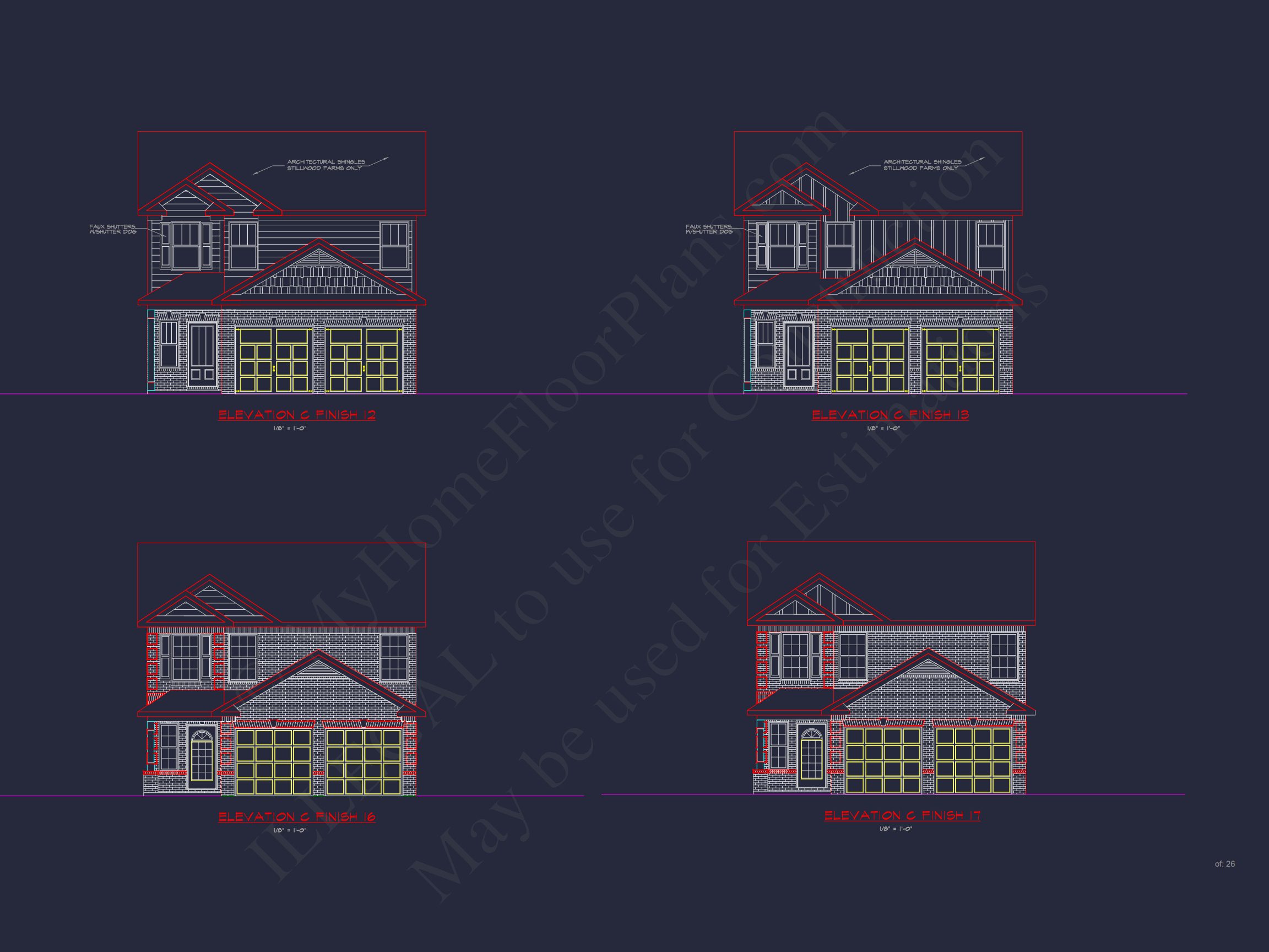 Beautiful house Plan with 2-Story CAD Designs and Open Floor Plans