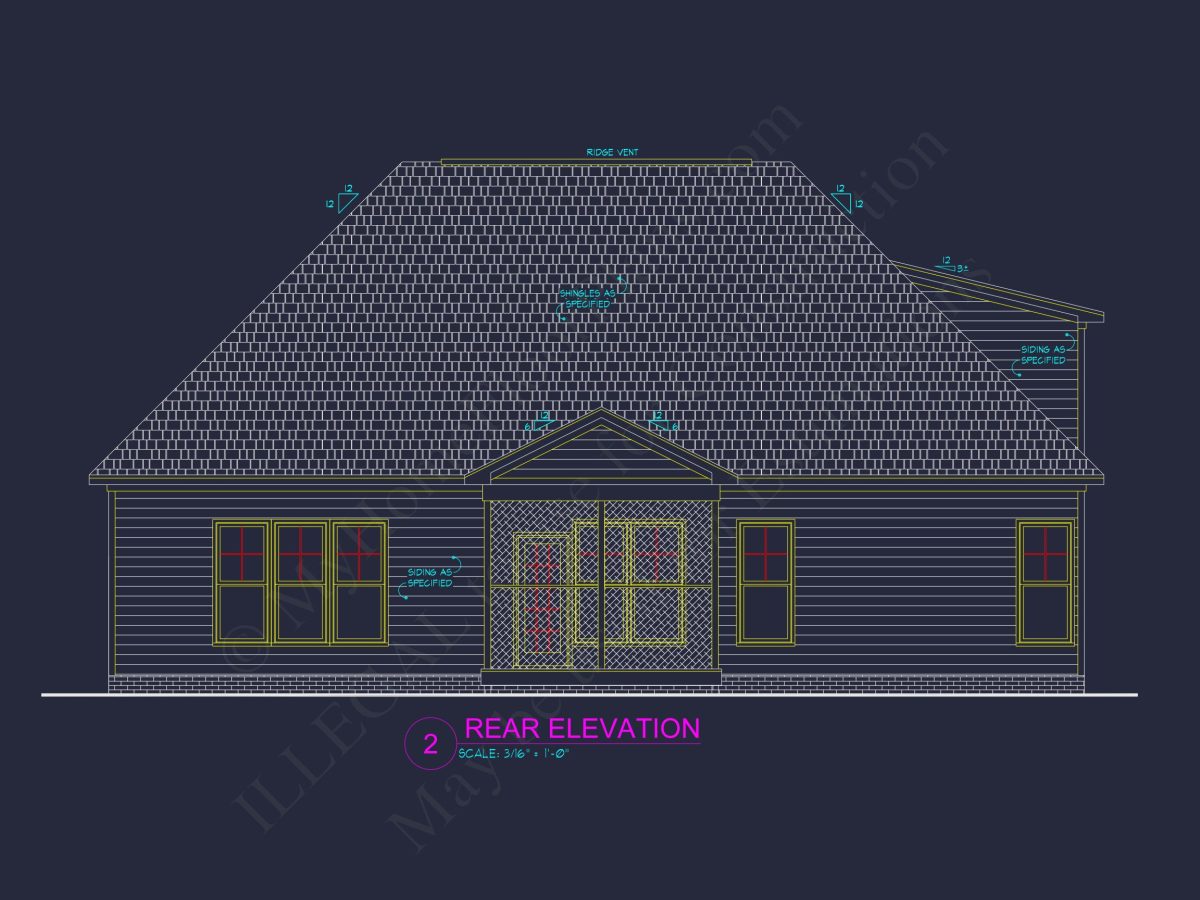 Beautiful house Plan with CAD Blueprint and Stunning Designs