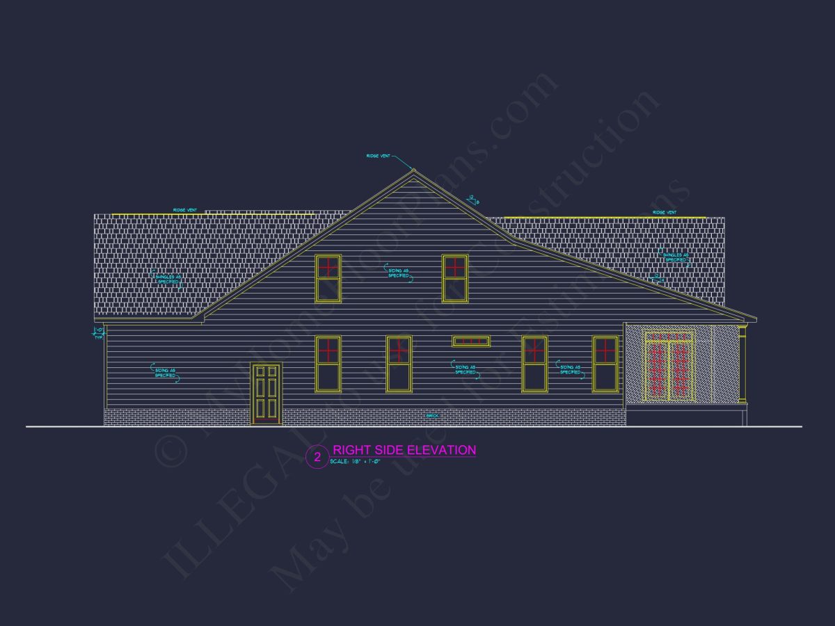 Beautiful house Plan with CAD Designs and Detailed Blueprints
