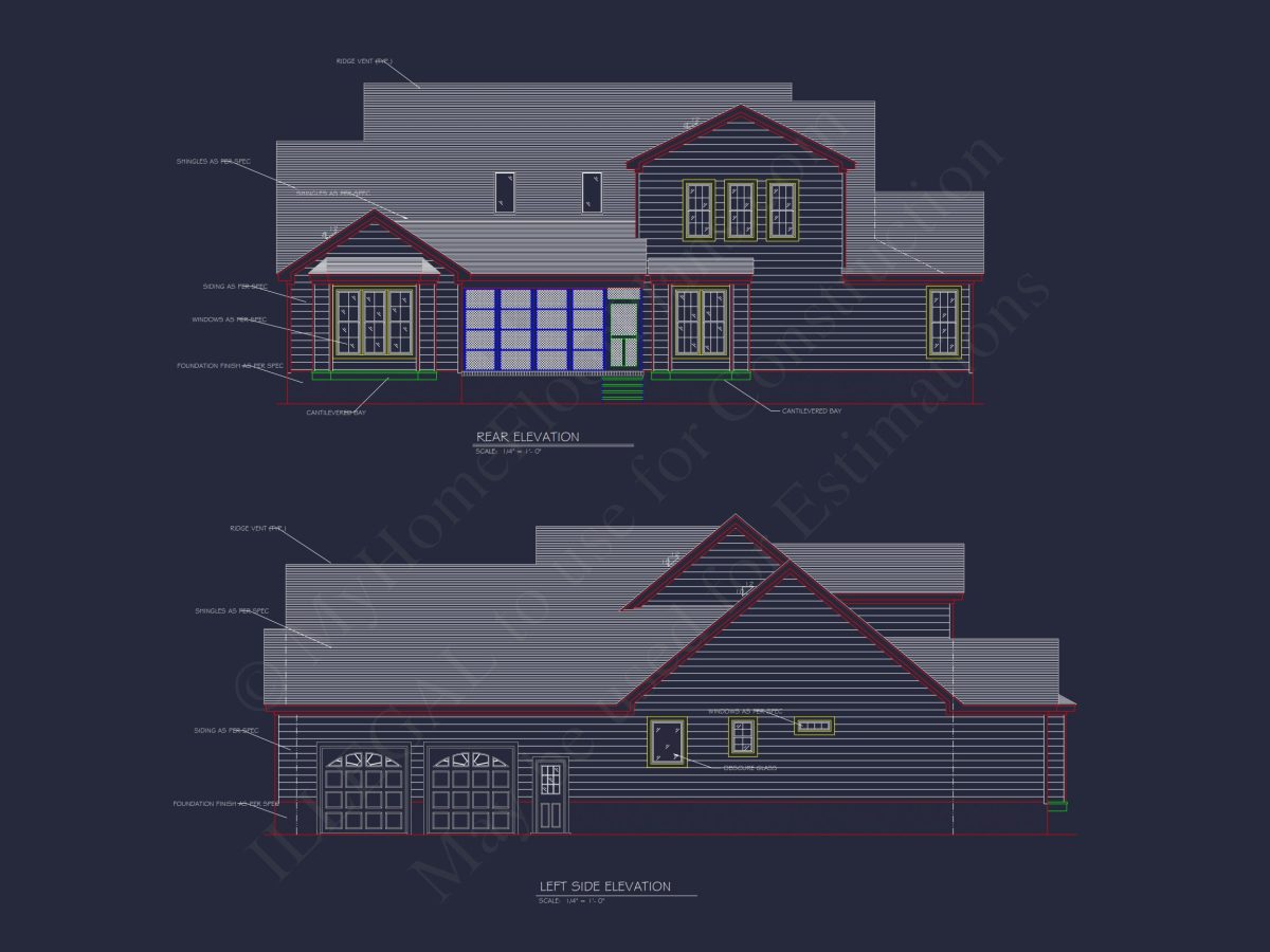 Beautiful house Plan with Detailed CAD Designs and Blueprint