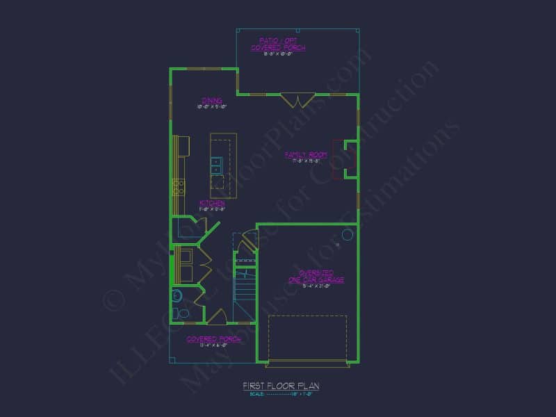 Beautiful house Plan with Detailed CAD Floor Designs and Blueprint