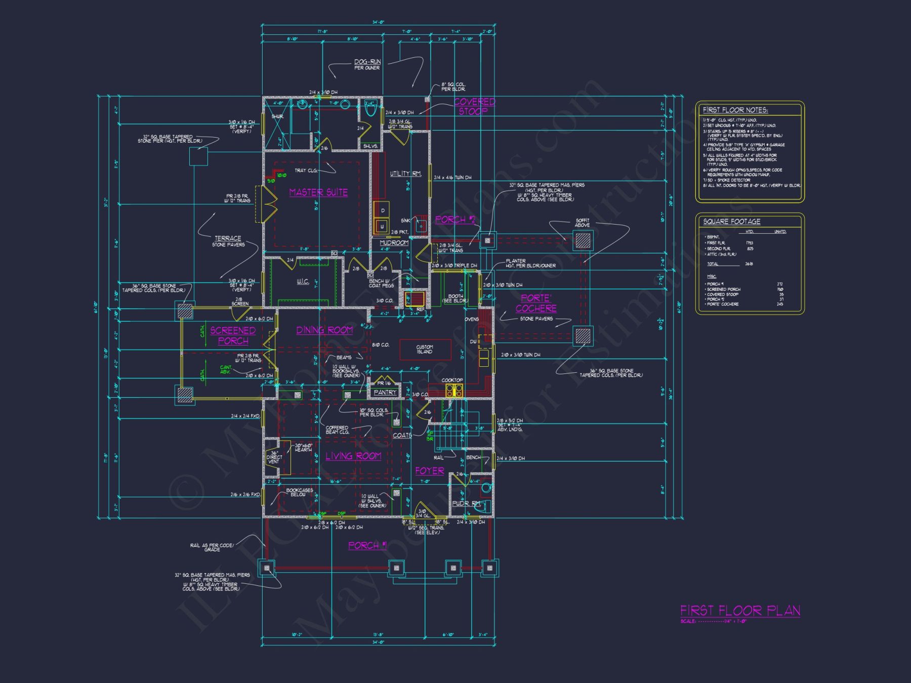 Beautiful house Plan with Floor Plan, Blueprint, CAD Designs