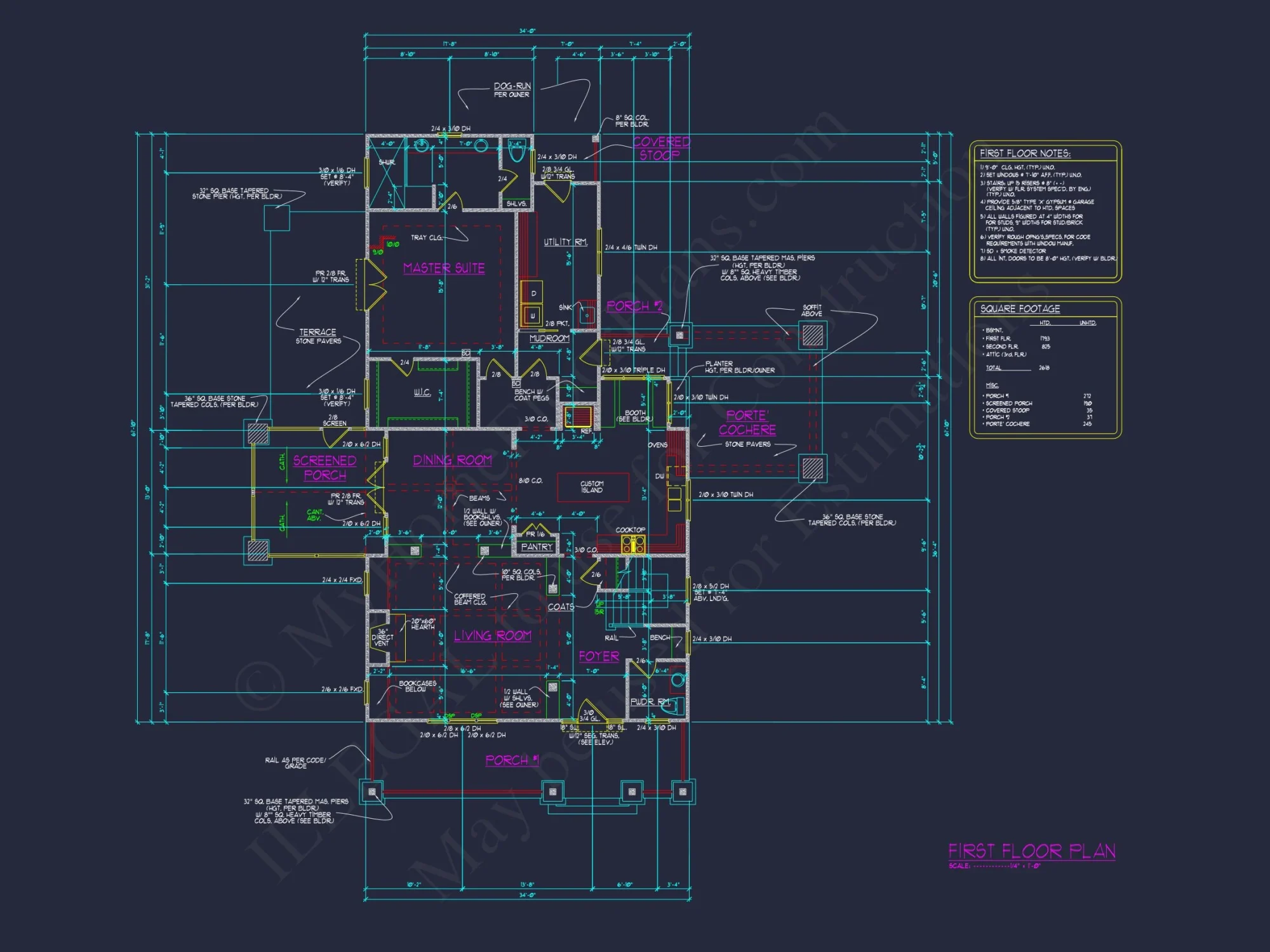 Beautiful house Plan with Floor Plan, Blueprint, CAD Designs