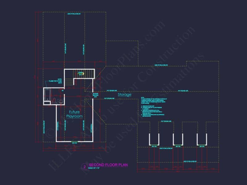 Beautiful house Plan with Spacious Floor Design and CAD Blueprint