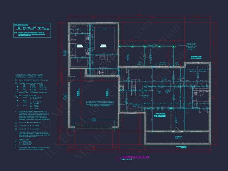Beautiful house Plan with Spacious Floor Design and CAD Blueprint