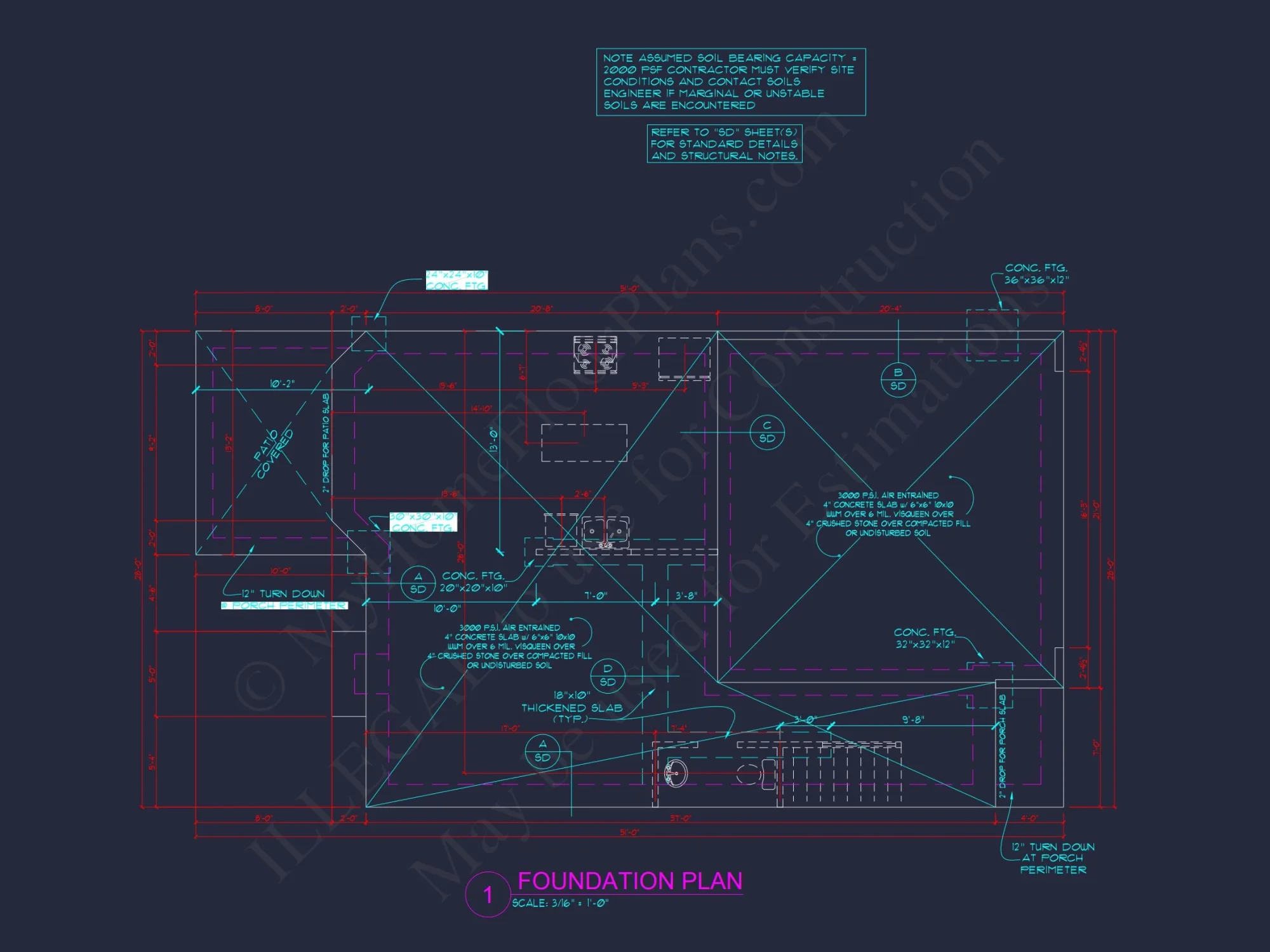 Beautiful Traditional house Floor Plan with CAD Blueprints