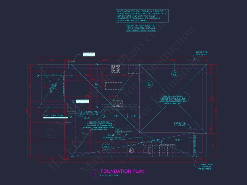 Beautiful Traditional house Floor Plan with CAD Blueprints