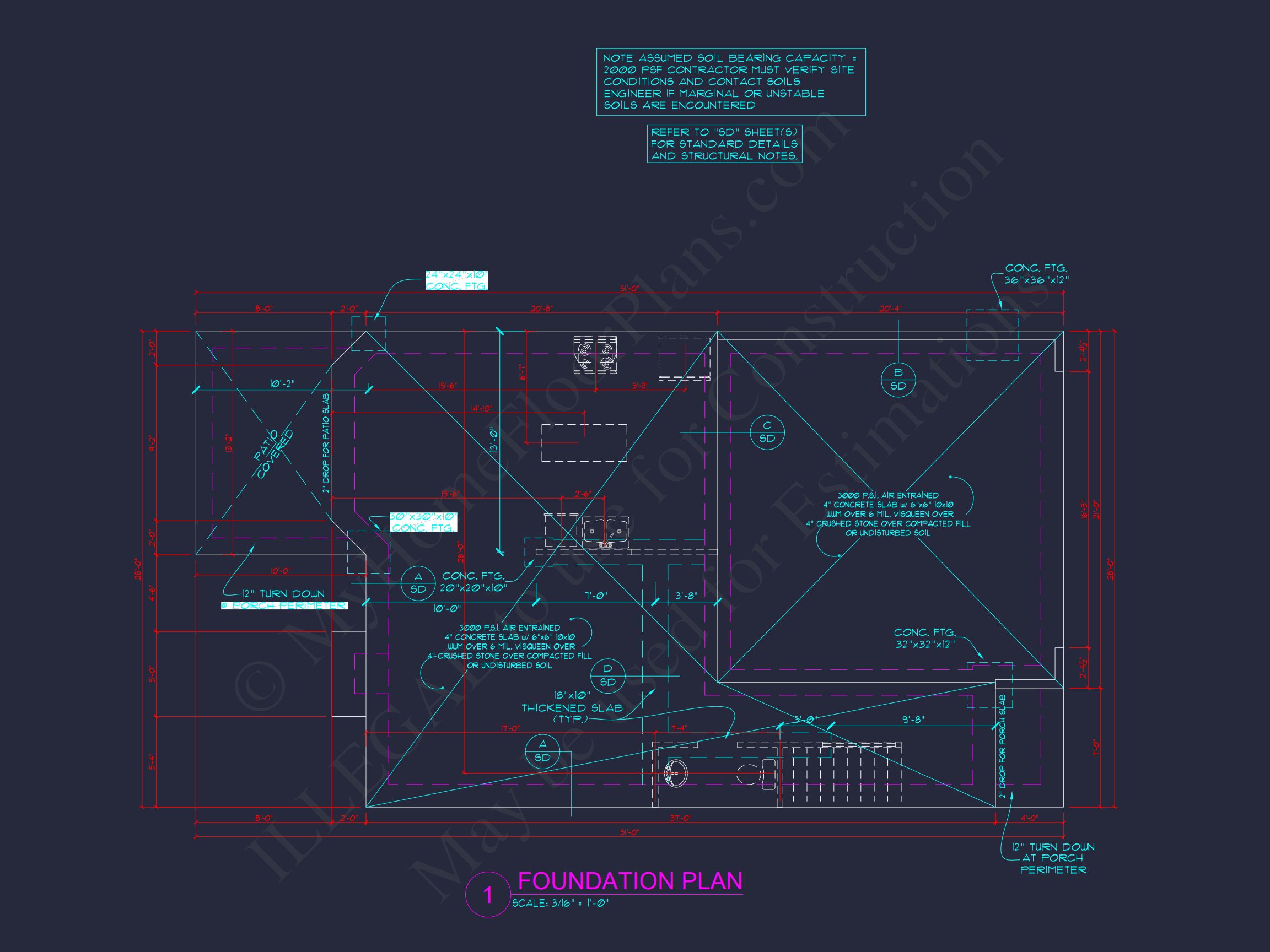 Beautiful Traditional house Floor Plan with CAD Blueprints