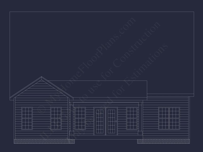 Beautiful Two-Story house Plan with CAD Blueprint Designs