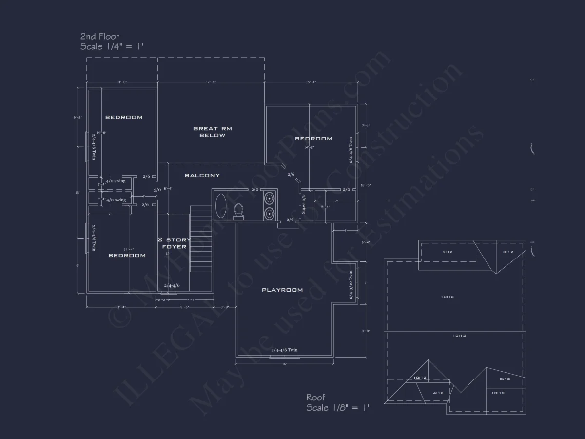 Beautiful Two-Story house Plan with CAD Blueprint Designs