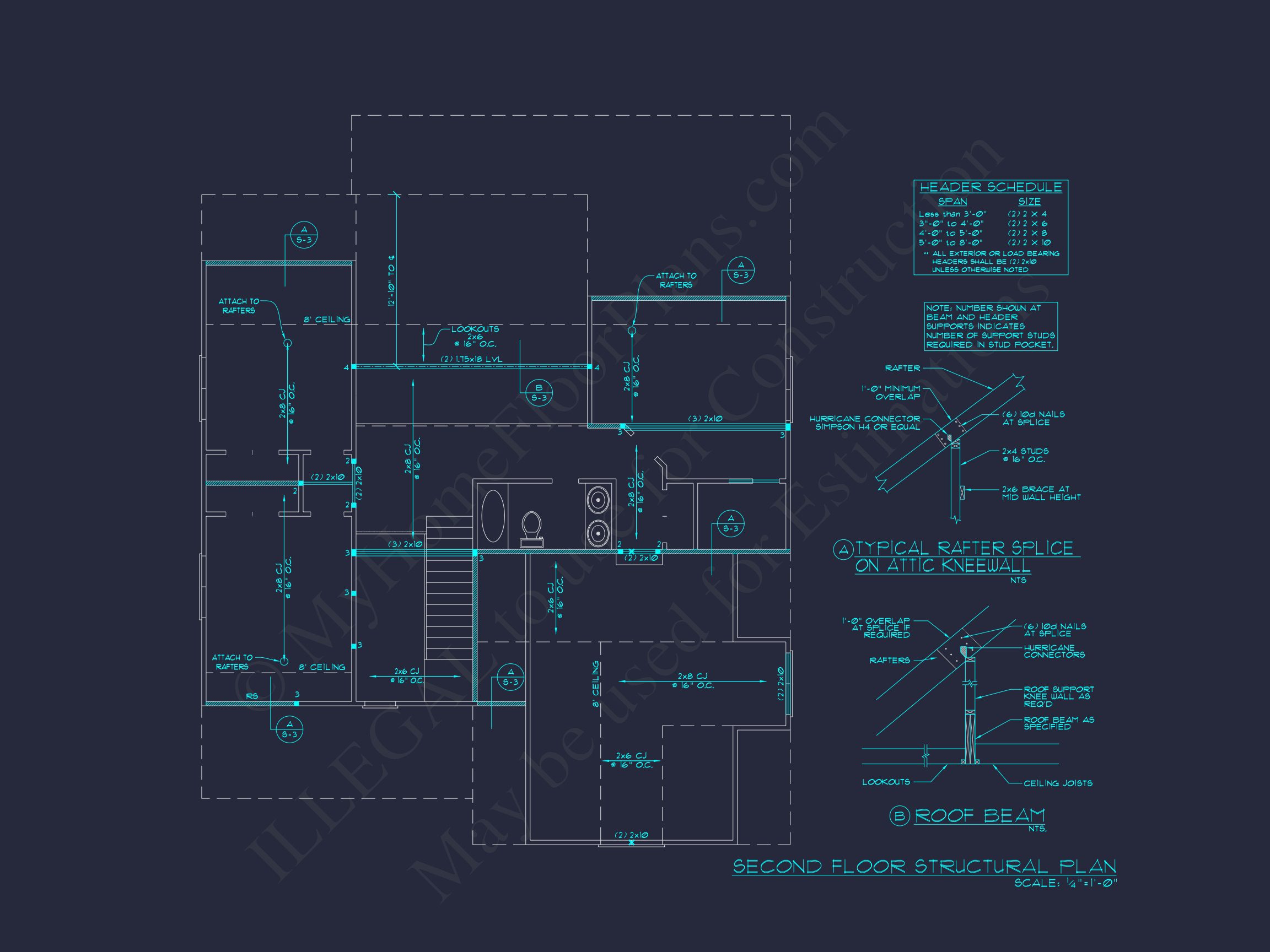 Beautiful Two-Story house Plan with CAD Blueprint Designs