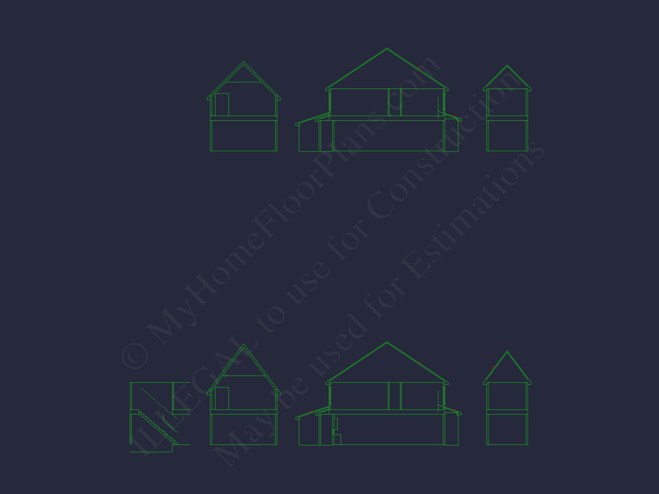 Blueprint for a 2,238 Sq. Ft. Craftsman house Design