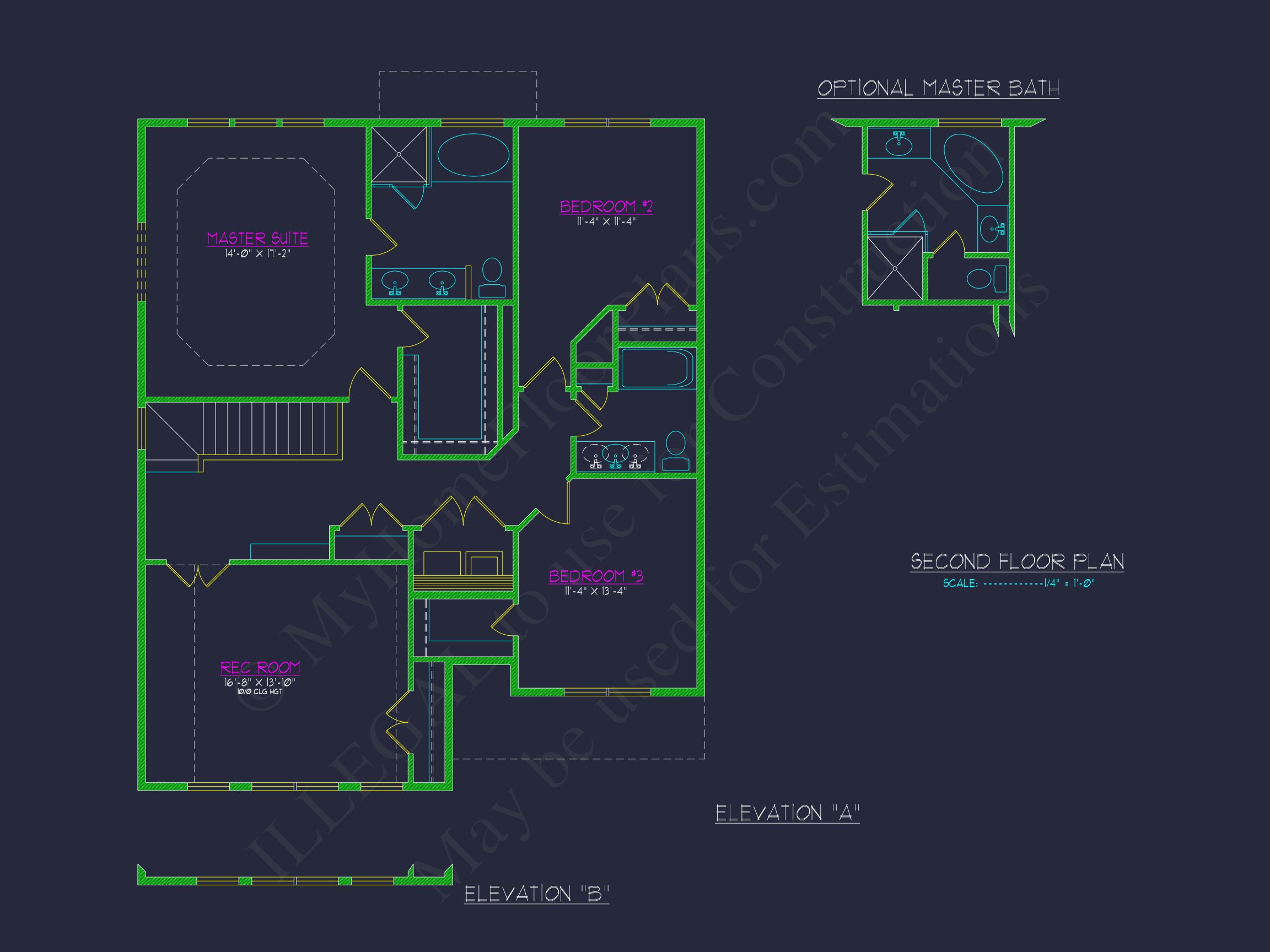 Blueprint for a 2,238 Sq. Ft. Craftsman house Design