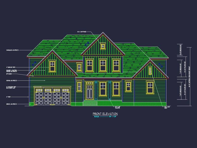 CAD Architecture Blueprint