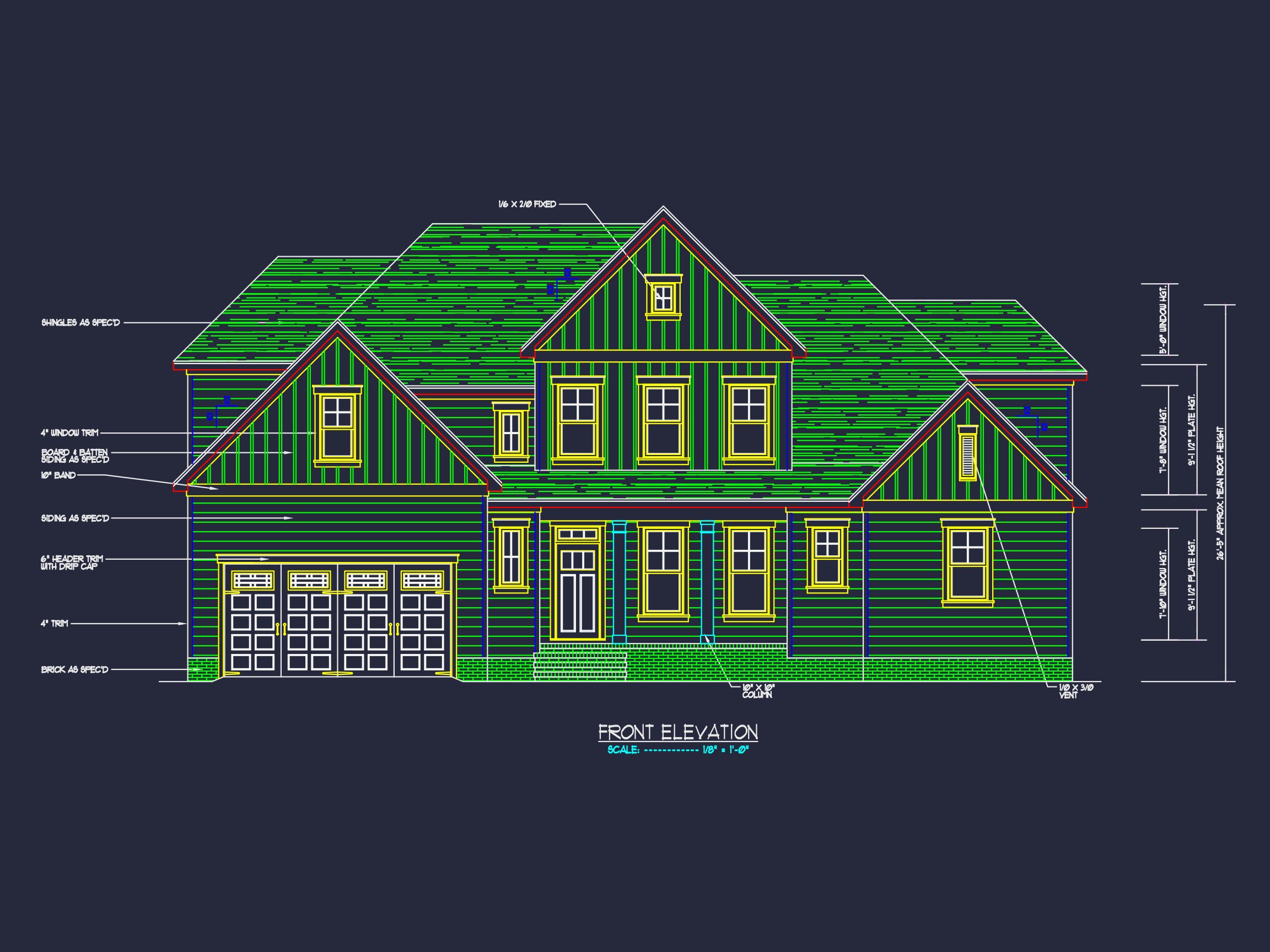 CAD Architecture Blueprint