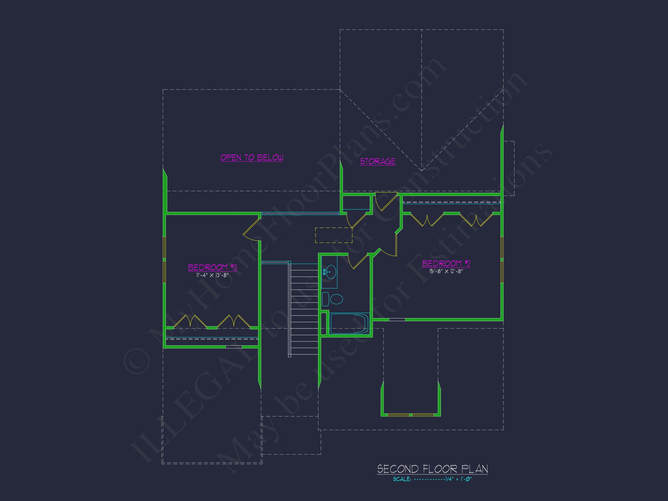 "CAD-ready designs for an elegant two-story house plan"