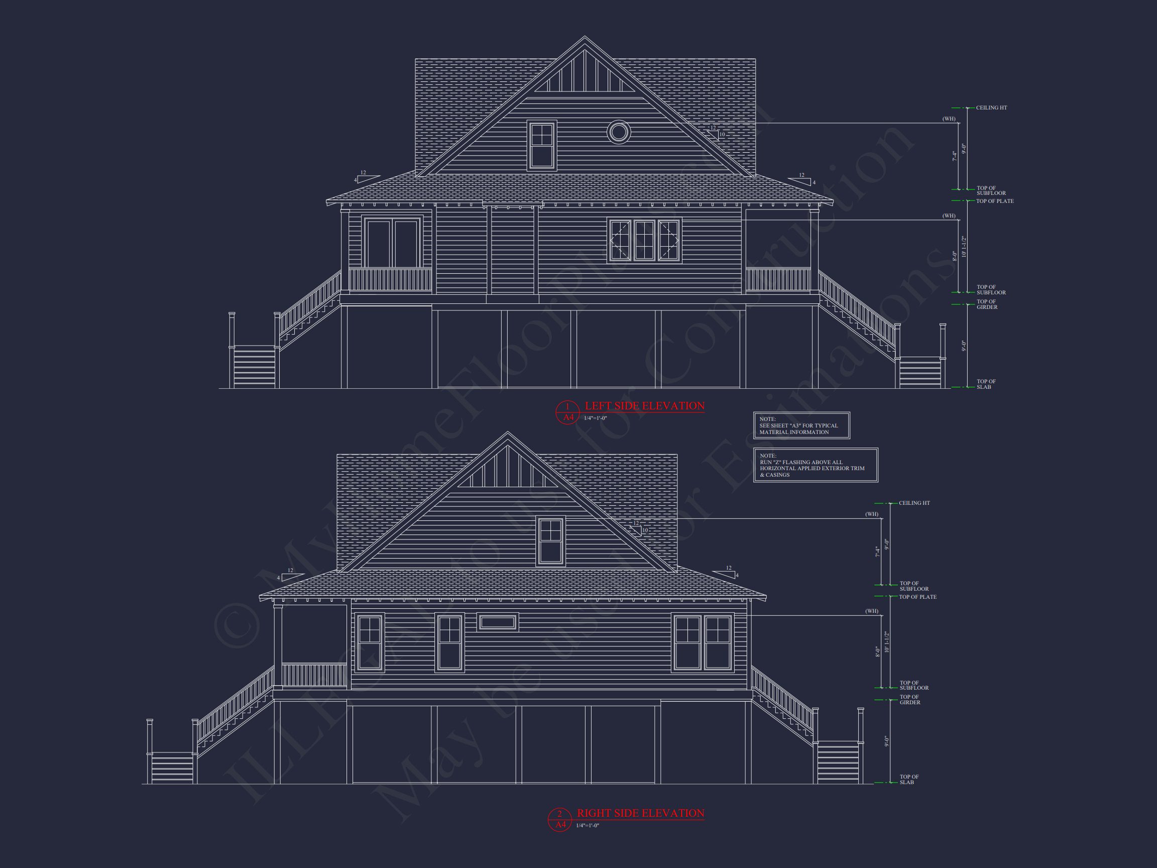 Charming 2-Story Cottage house Plan with 3 Bedrooms & CAD Designs