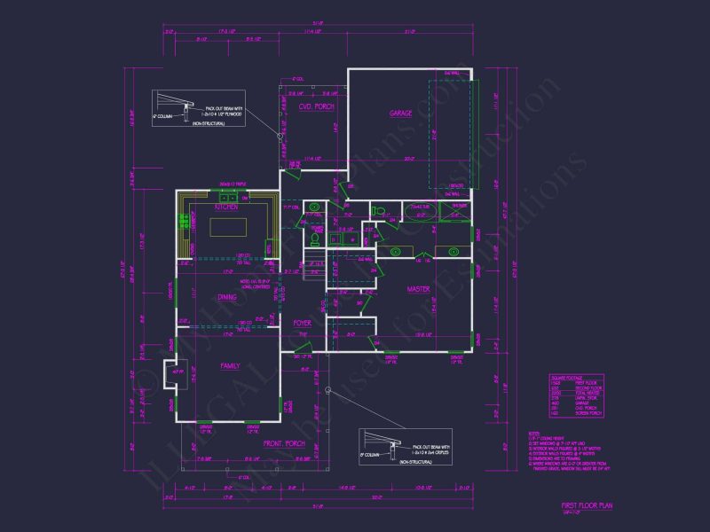 Charming 2-Story house Plan with 3 Bedrooms and CAD Blueprints