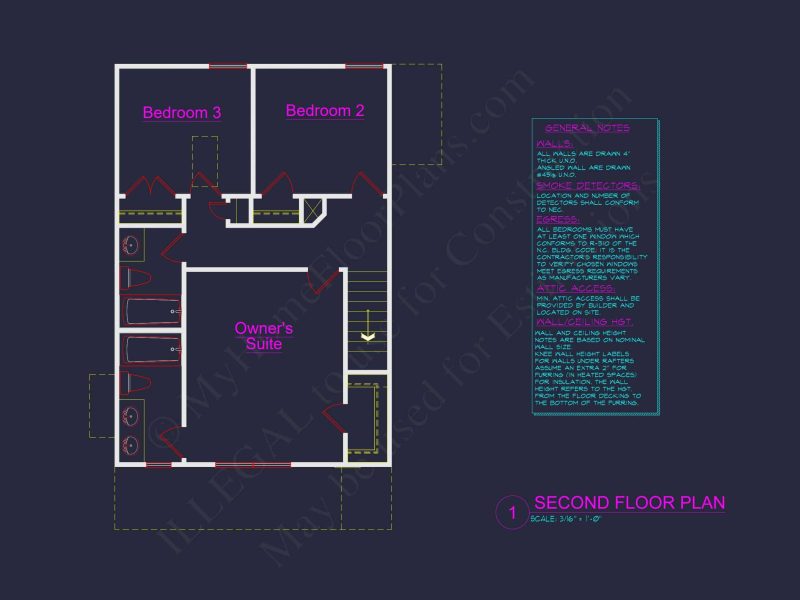 Charming 2-Story house Plan with CAD Blueprint and Unique Features