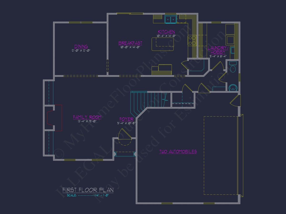Charming 2-Story house Plan with CAD Designs & Floor Plans