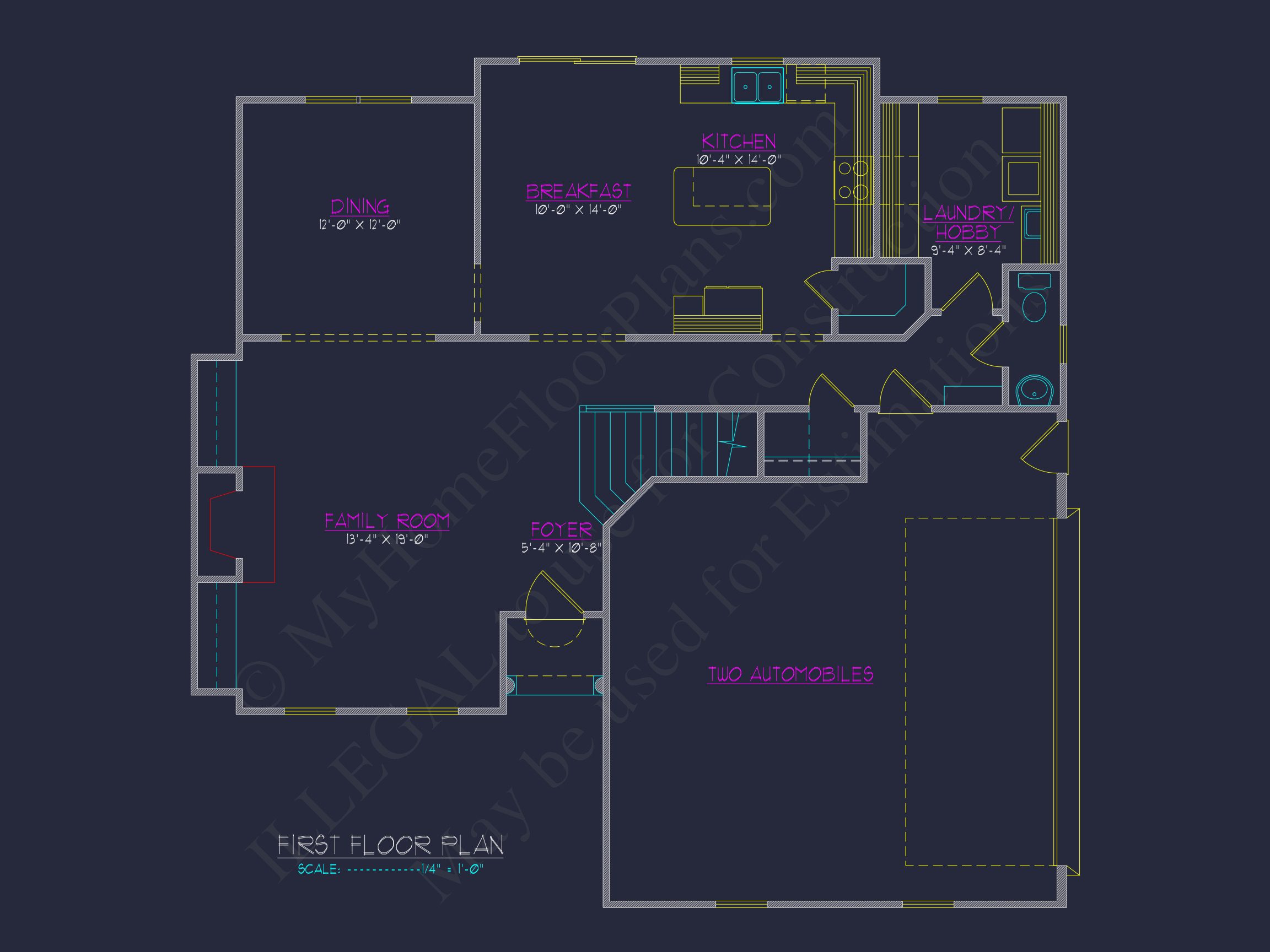 Charming 2-Story house Plan with CAD Designs & Floor Plans