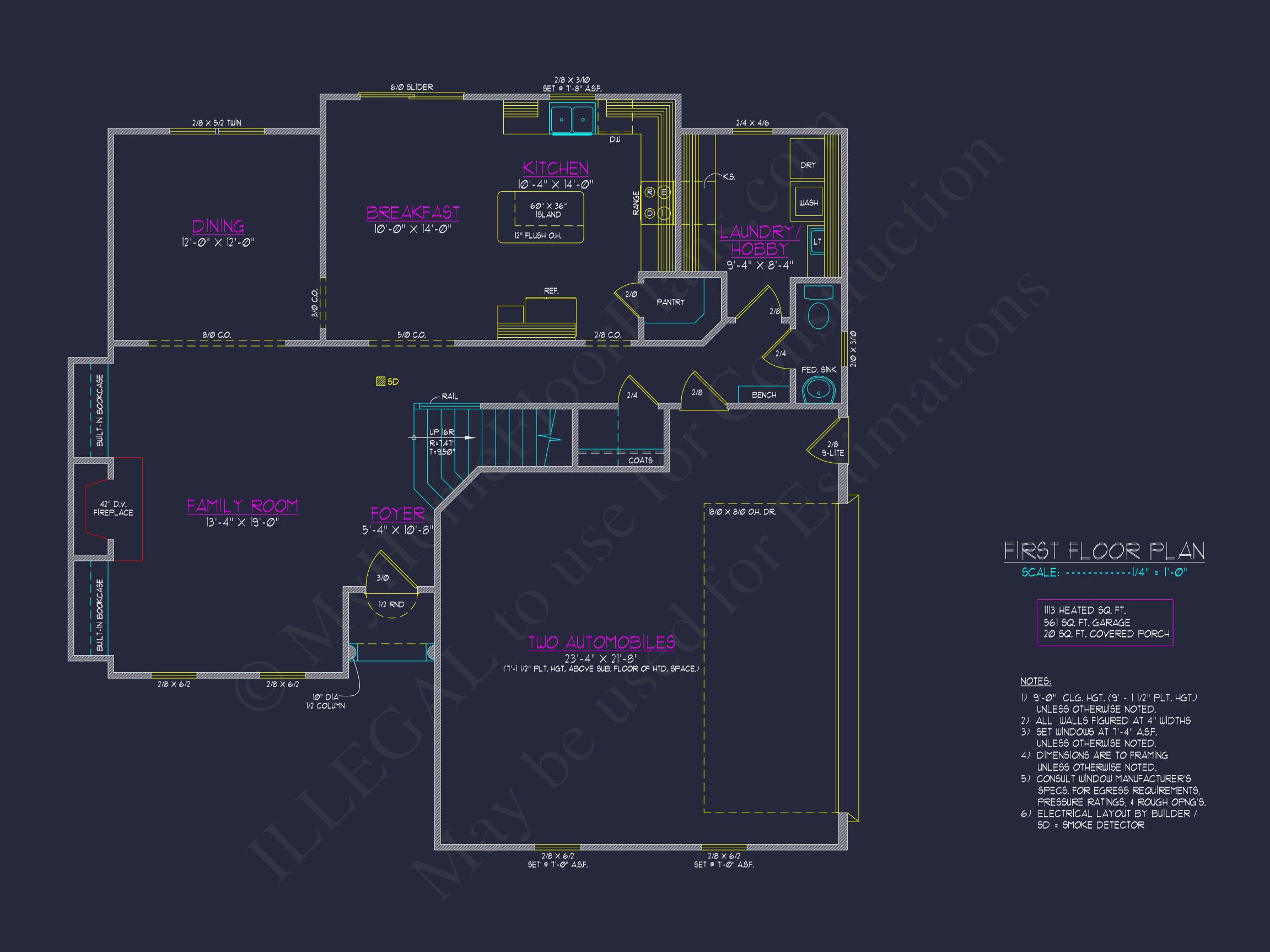 Charming 2-Story house Plan with CAD Designs & Floor Plans