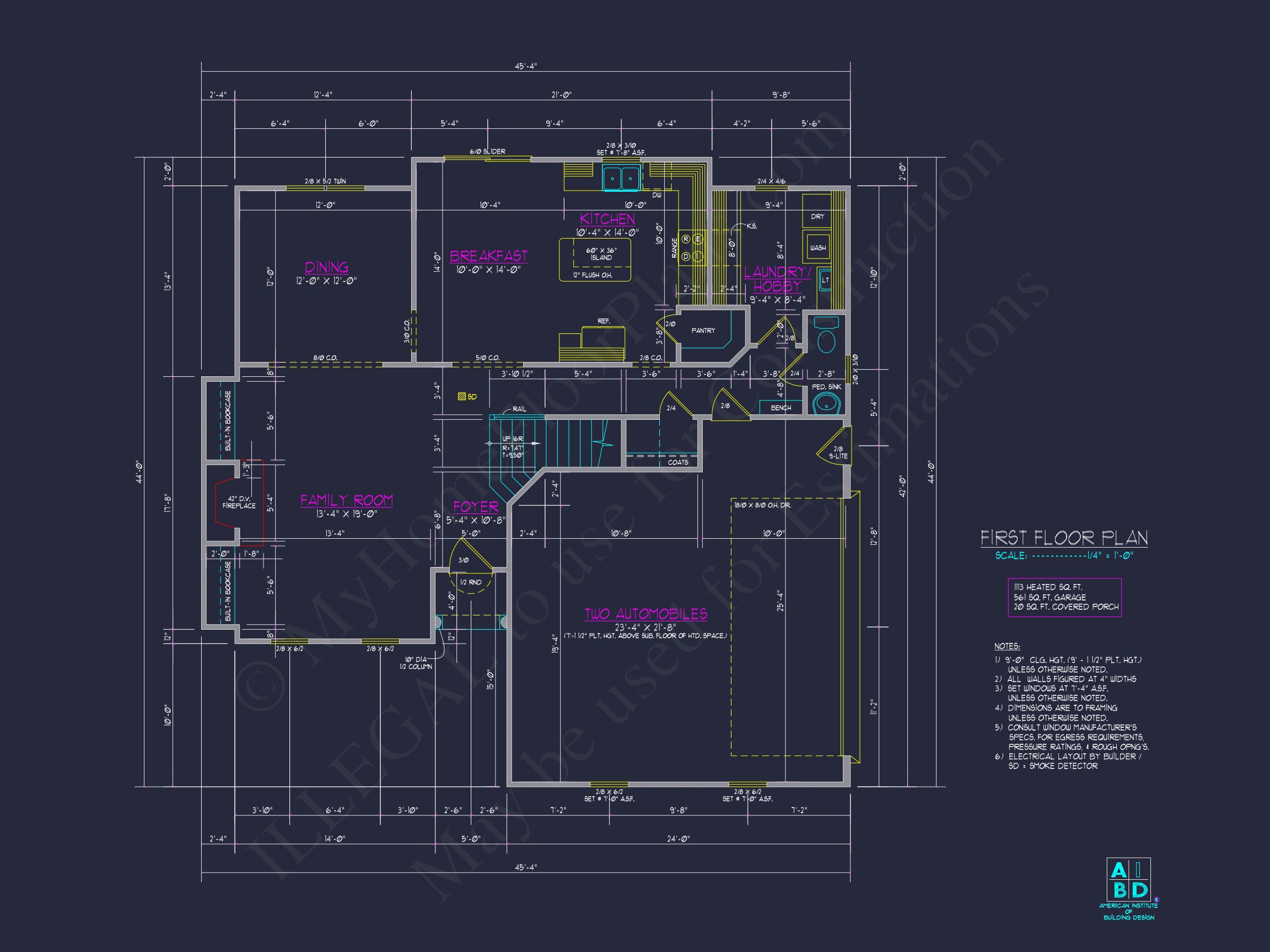Charming 2-Story house Plan with CAD Designs & Floor Plans