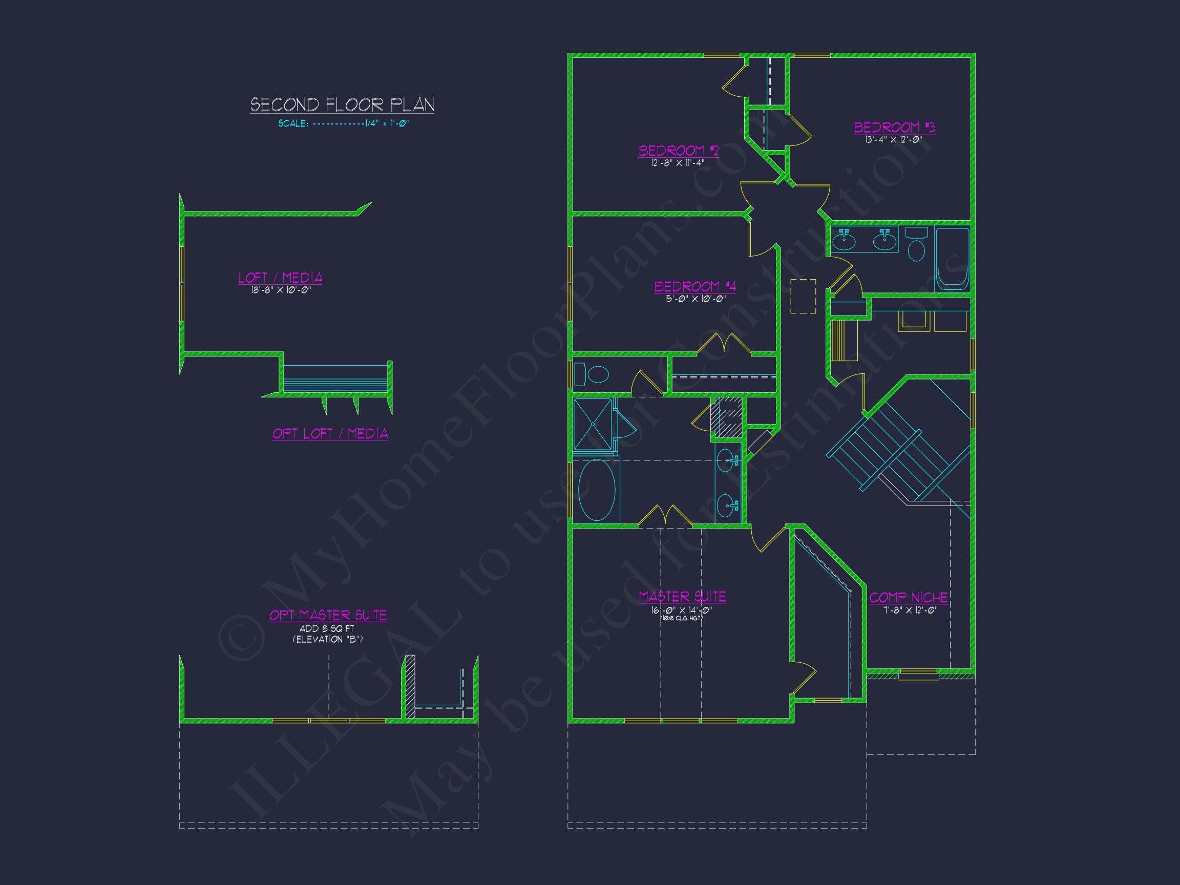 Charming 2-Story house Plan with CAD-Ready Floor Designs