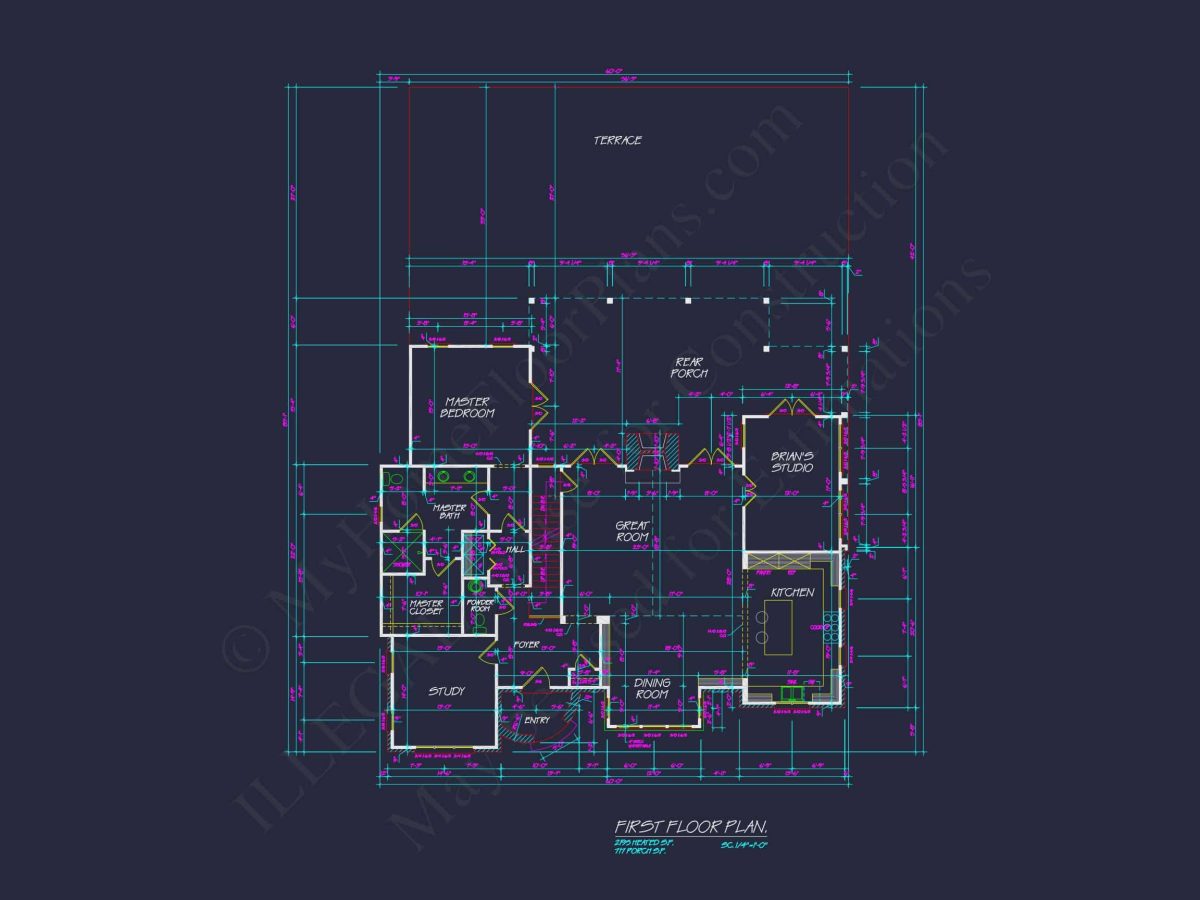 Charming 2-Story house Plan with Open Floor CAD Designs