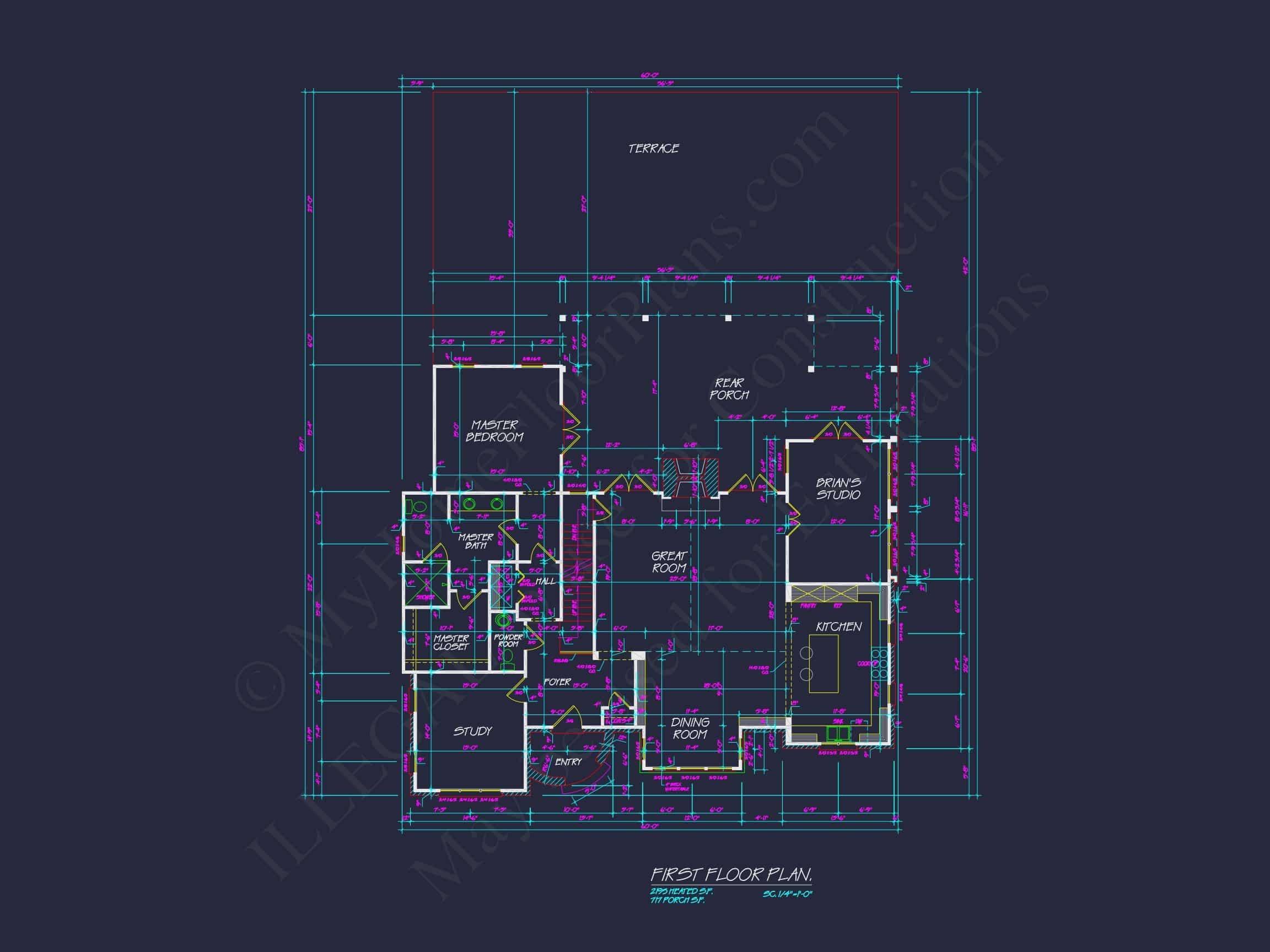 Charming 2-Story house Plan with Open Floor CAD Designs