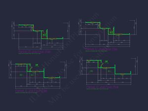 Charming 4-Bed house Plan with Detailed CAD Floor Designs