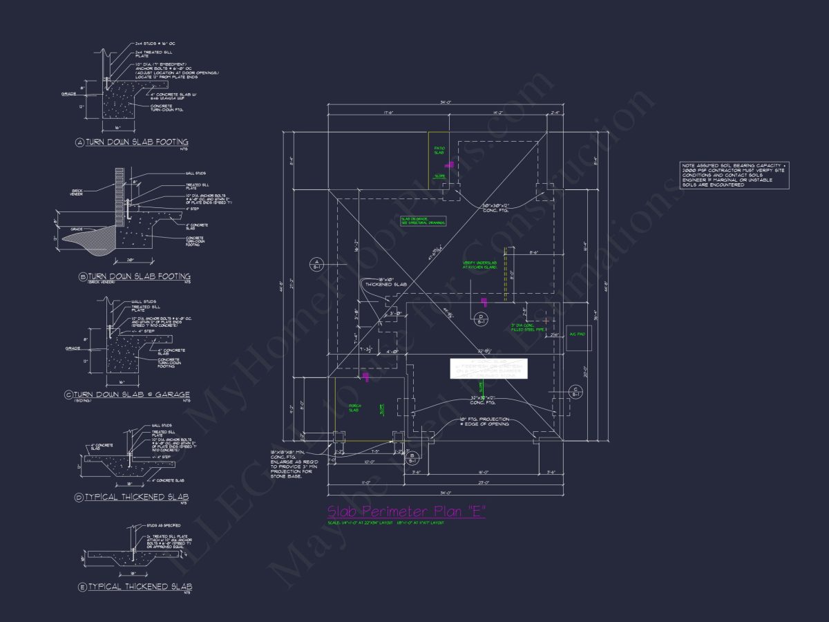 Charming 4-Bed house Plan with Detailed CAD Floor Designs