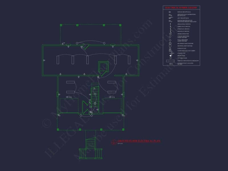 Charming Coastal house Plan with CAD-Ready Blueprints