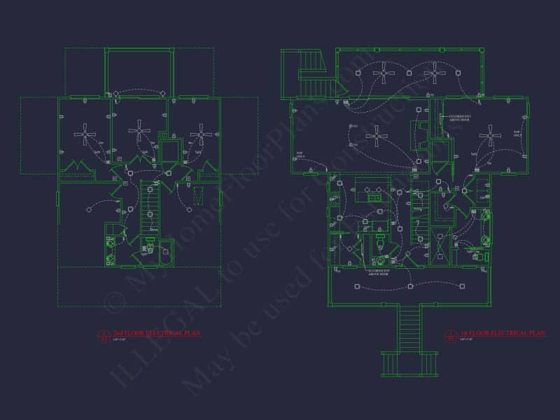 Charming Coastal house Plan with CAD-Ready Blueprints