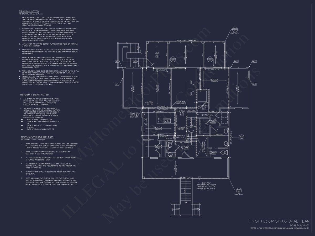 Charming Coastal house Plan with CAD-Ready Blueprints