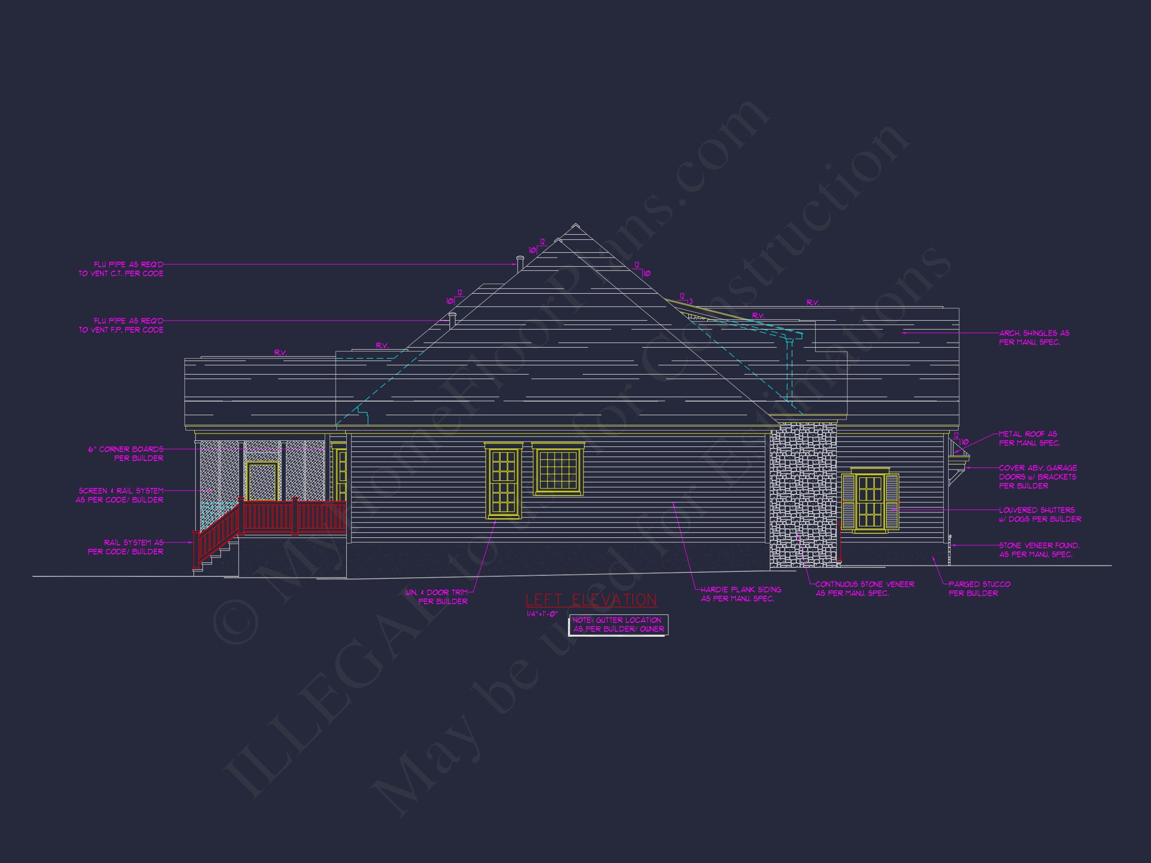 Charming Craftsman house Plan with 1.5 Floors and CAD Blueprints