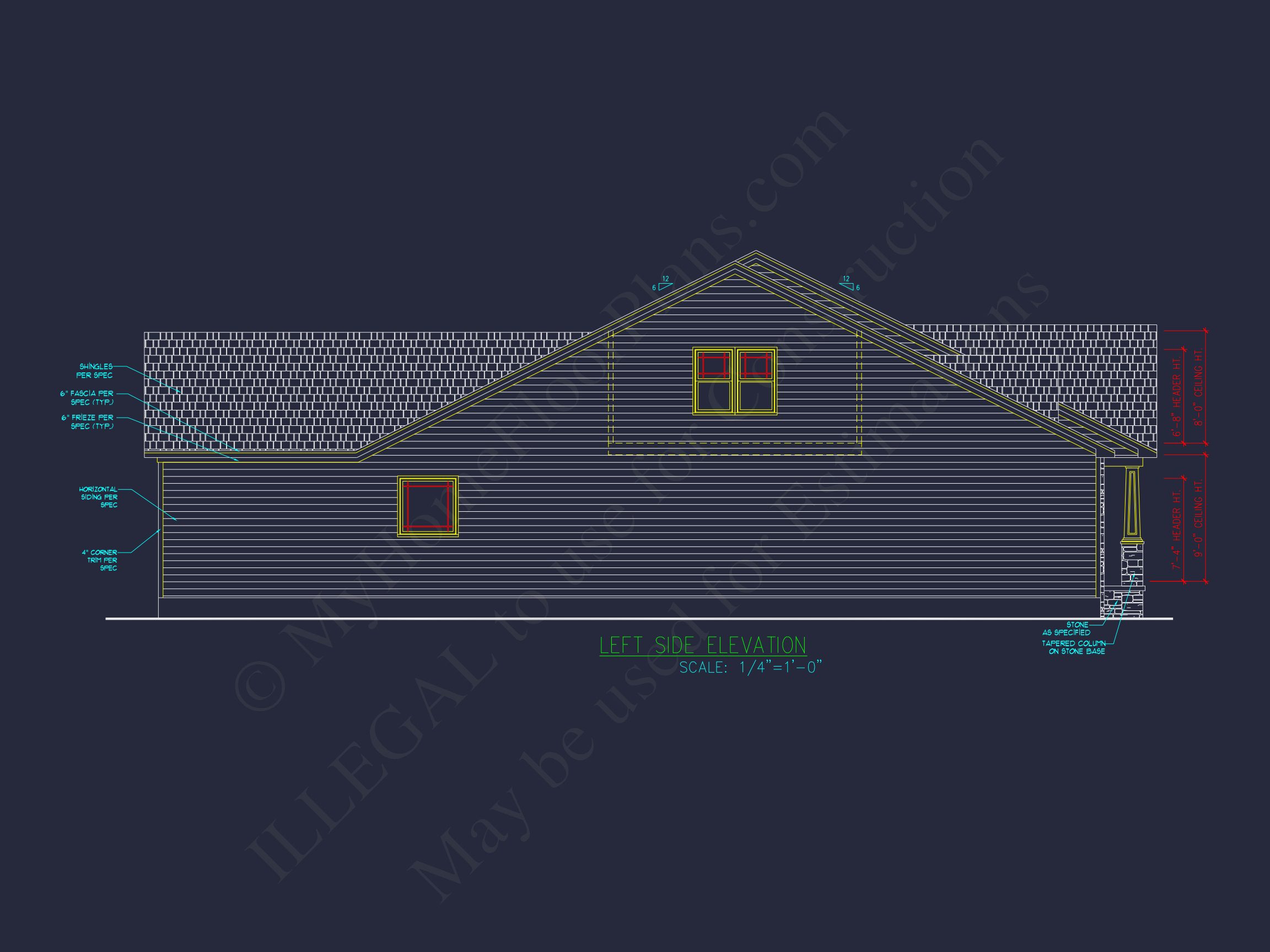 Charming Craftsman house Plan with 1.5 Floors and CAD Designs