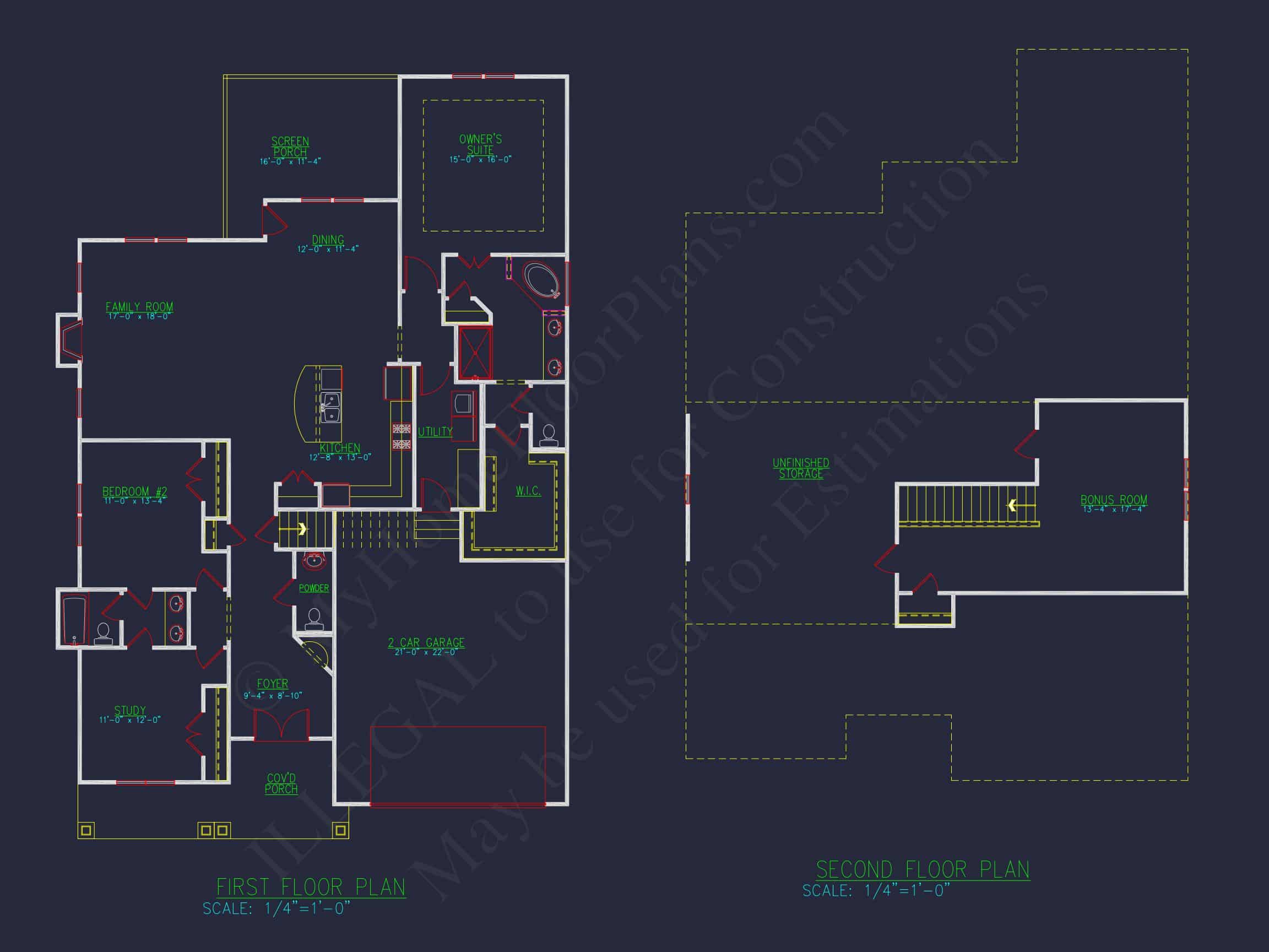 Charming Craftsman house Plan with 1.5 Floors and CAD Designs