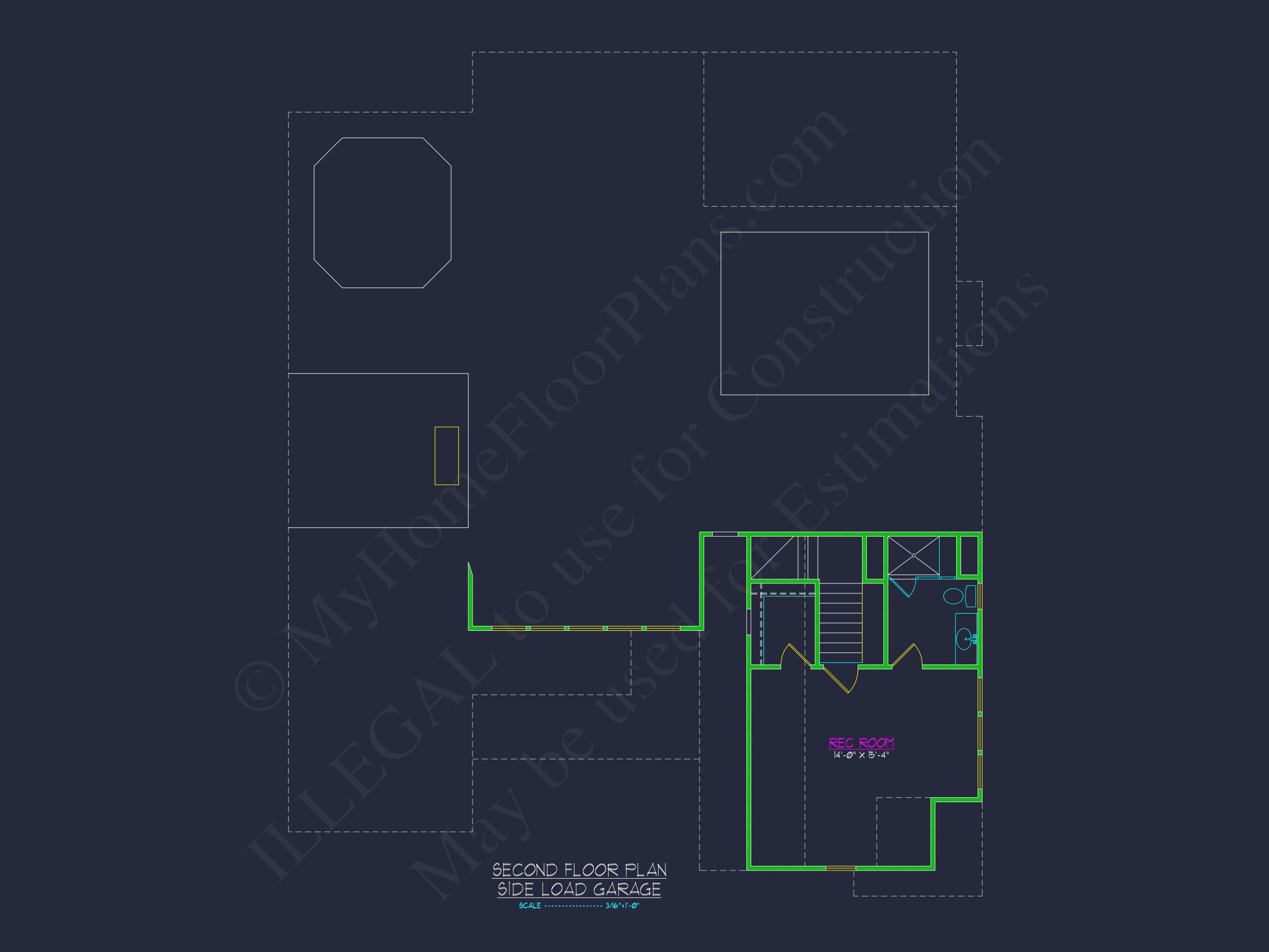 Charming Craftsman house Plan with 1.5 Floors and Side Garage