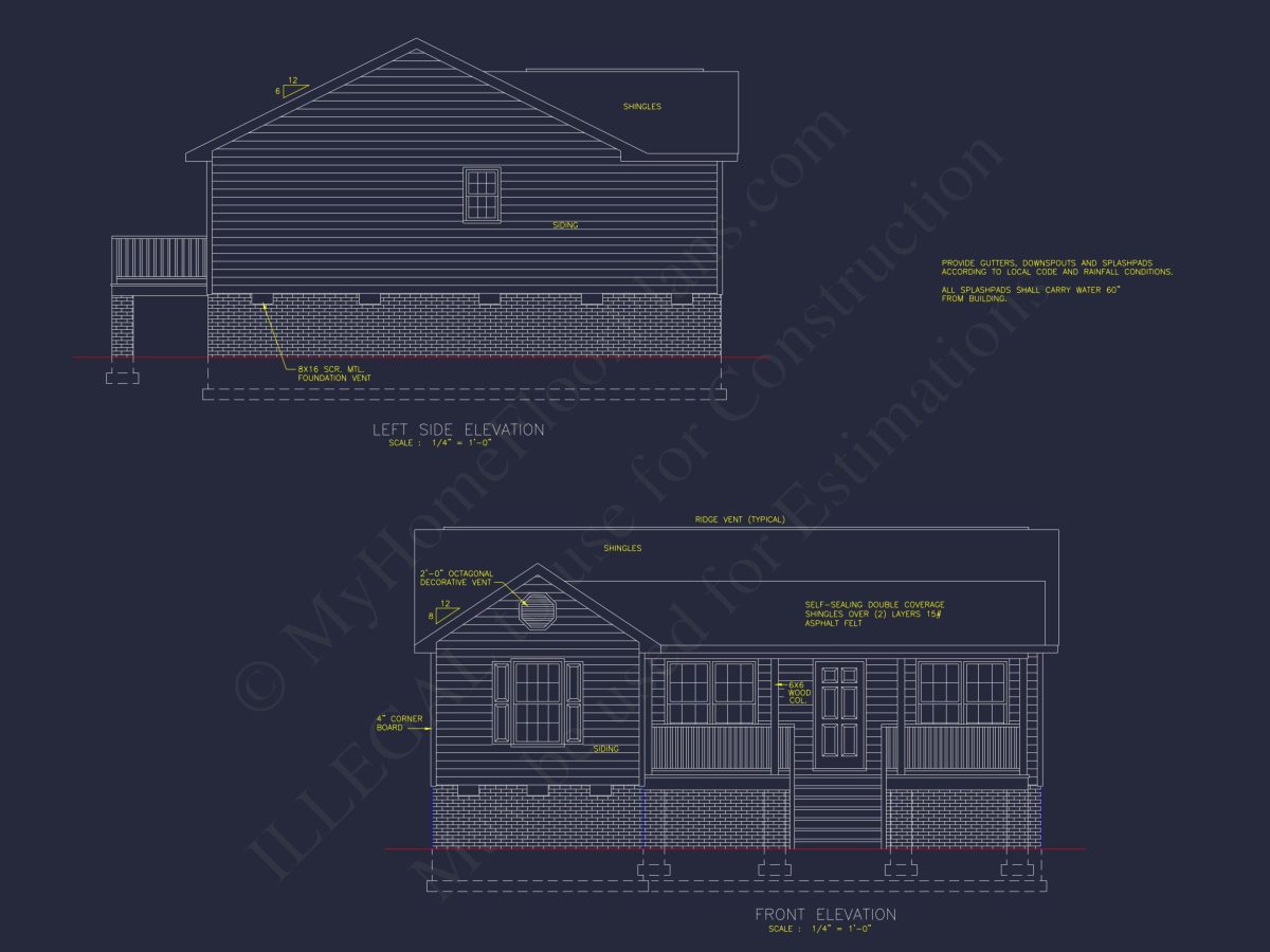 Charming house Plan with Detailed Floor Plan & CAD Designs