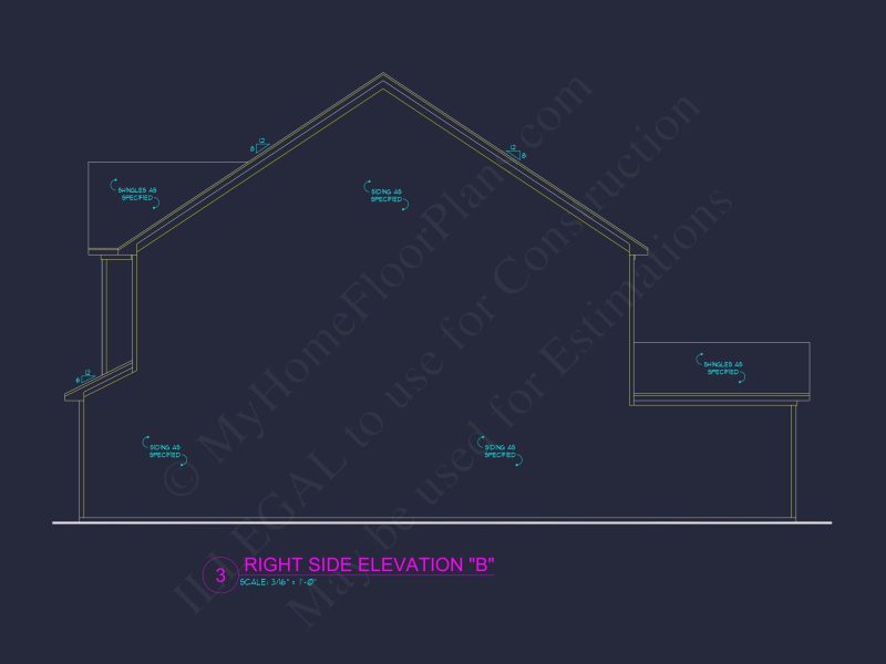 Charming Two-Story house Plan with Detailed CAD Blueprint Designs