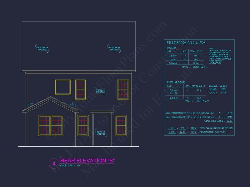 Charming Two-Story house Plan with Detailed CAD Blueprint Designs