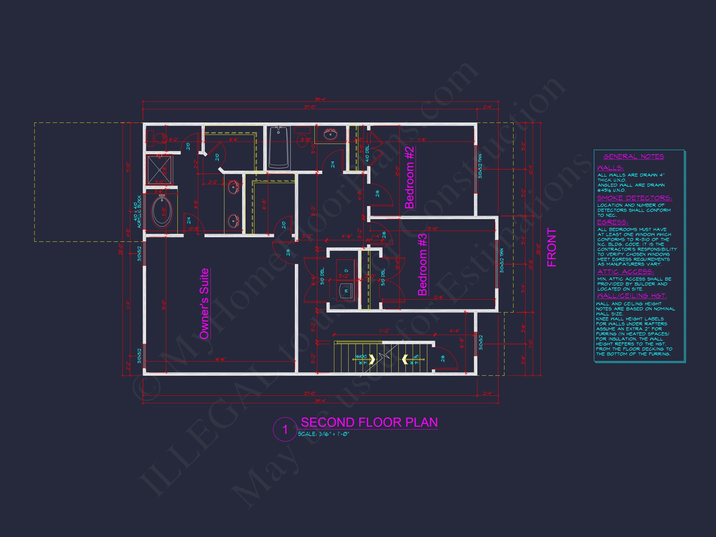 Charming Two-Story house Plan with Detailed CAD Blueprint Designs