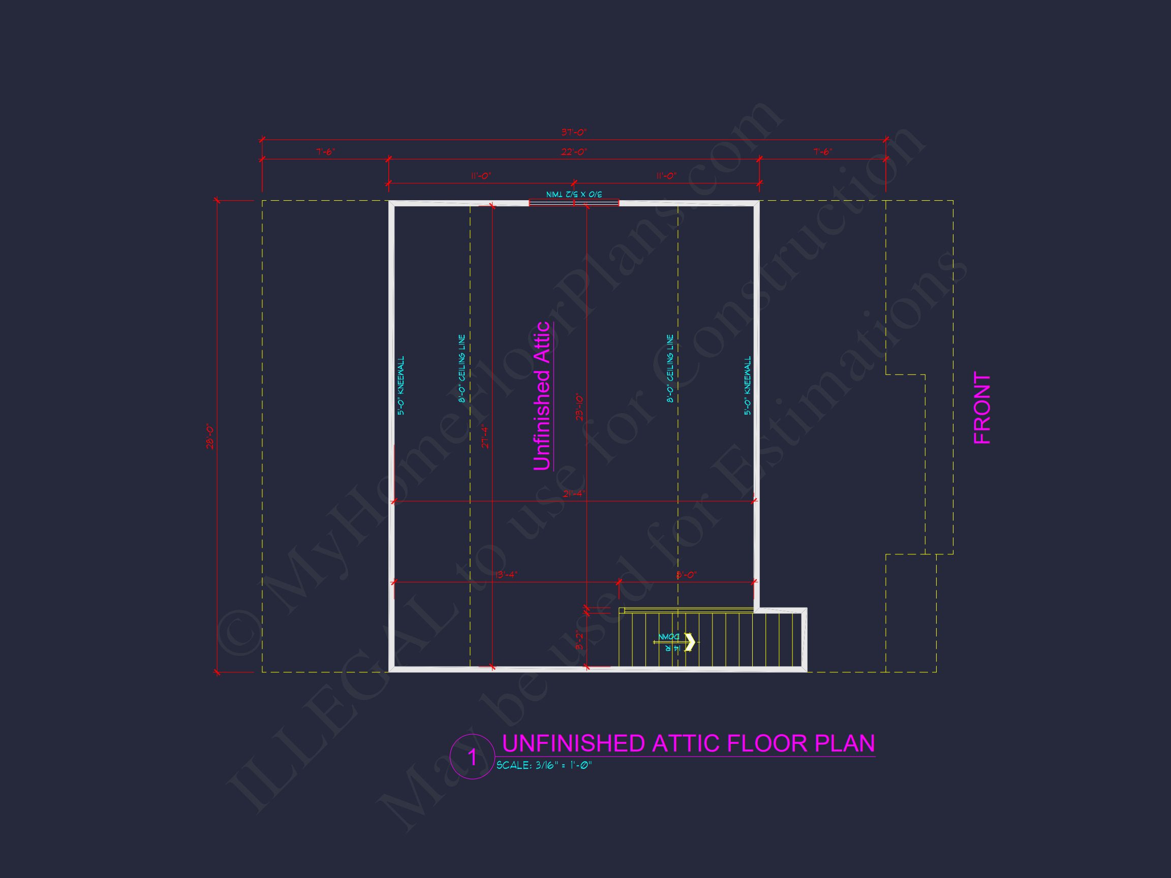 Charming Two-Story house Plan with Detailed CAD Blueprint Designs