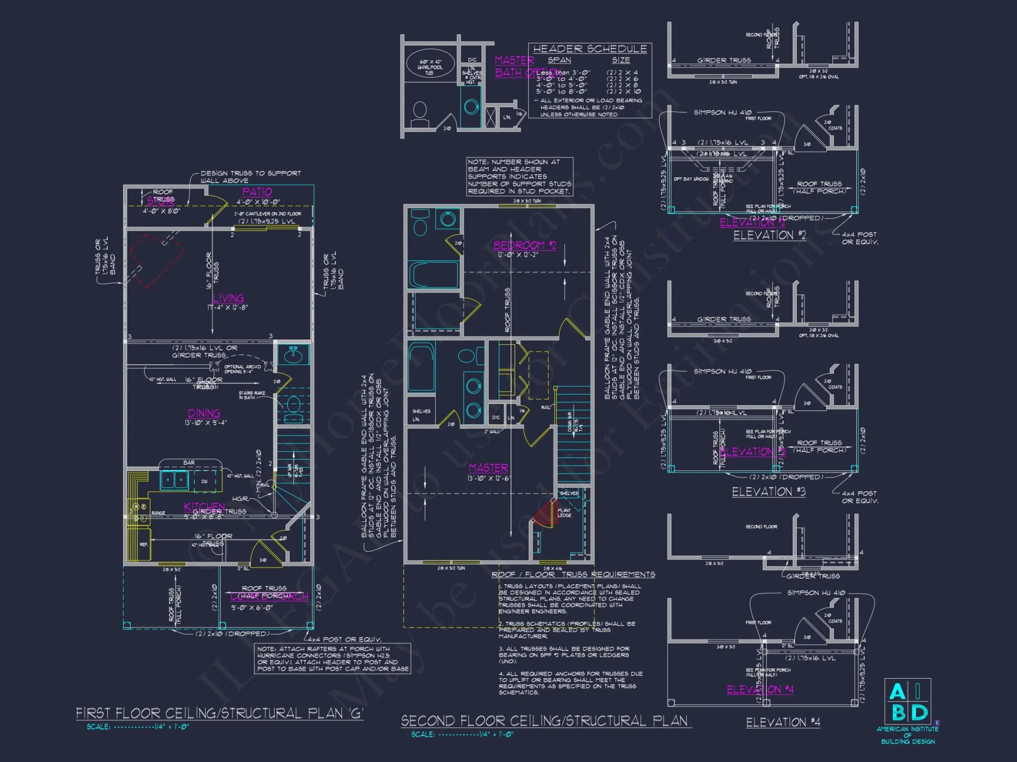 Classic 2-Bedroom house Plan with Detailed Floor Blueprint Designs